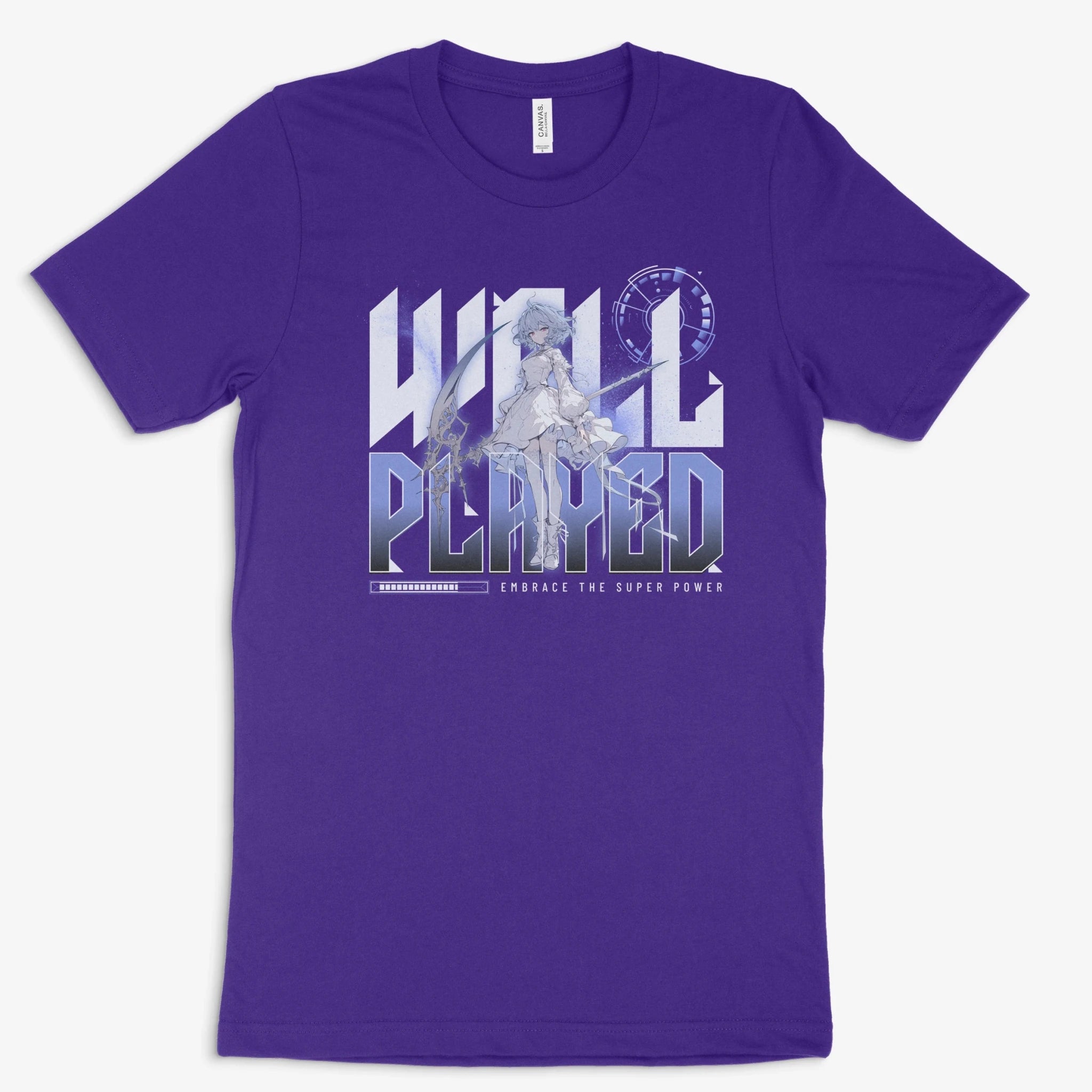 Anime Gamer Shirt - Well Played in Farbe lila 