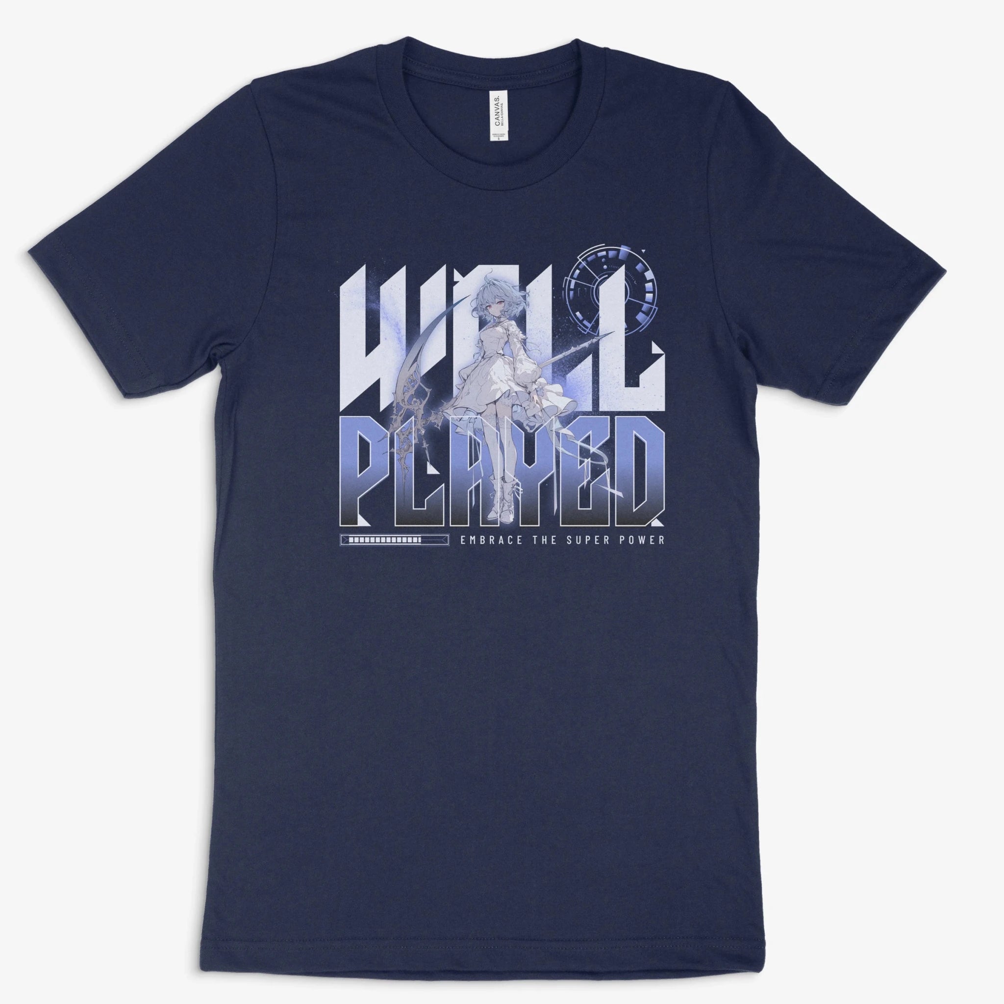 Anime Gamer Shirt - Well Played in Farbe marine 