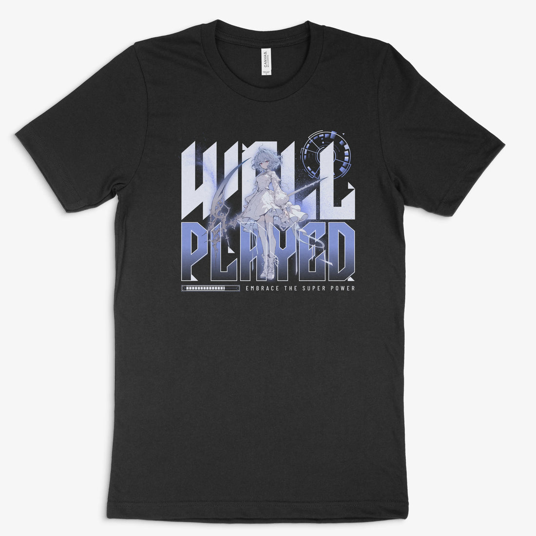 Anime Gamer Shirt - Well Played in Farbe schwarz 