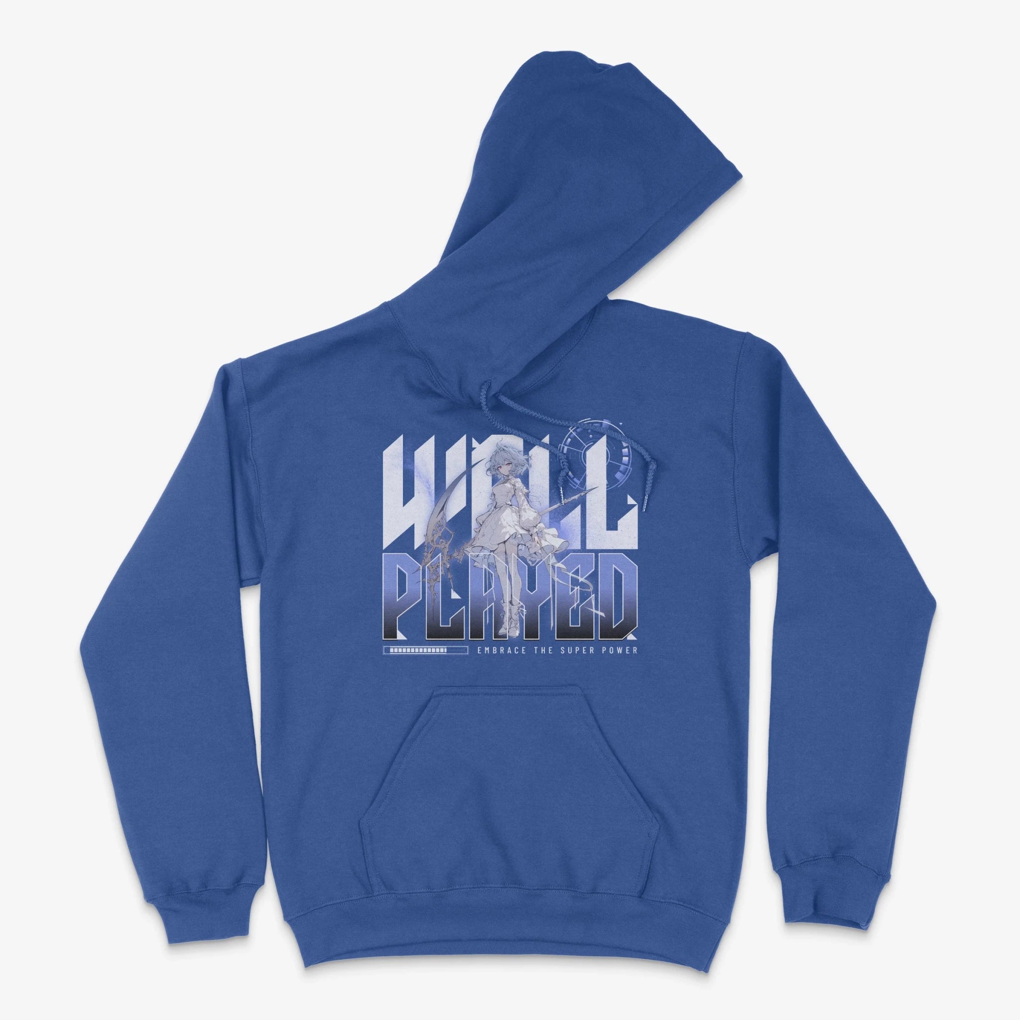 Anime Hoodie - Well Played Hoodie in Farbe blau  