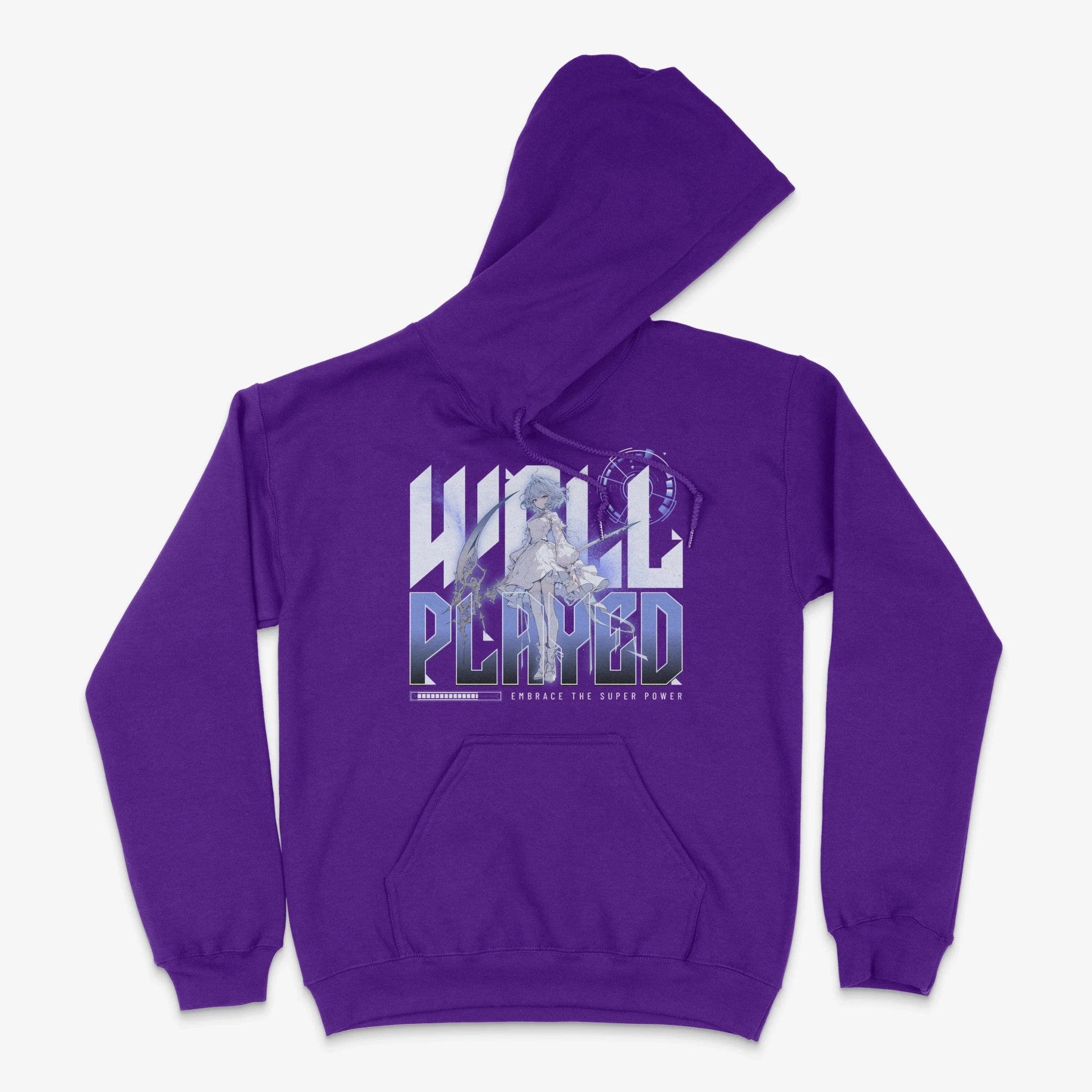 Anime Hoodie - Well Played Hoodie in Farbe lila  