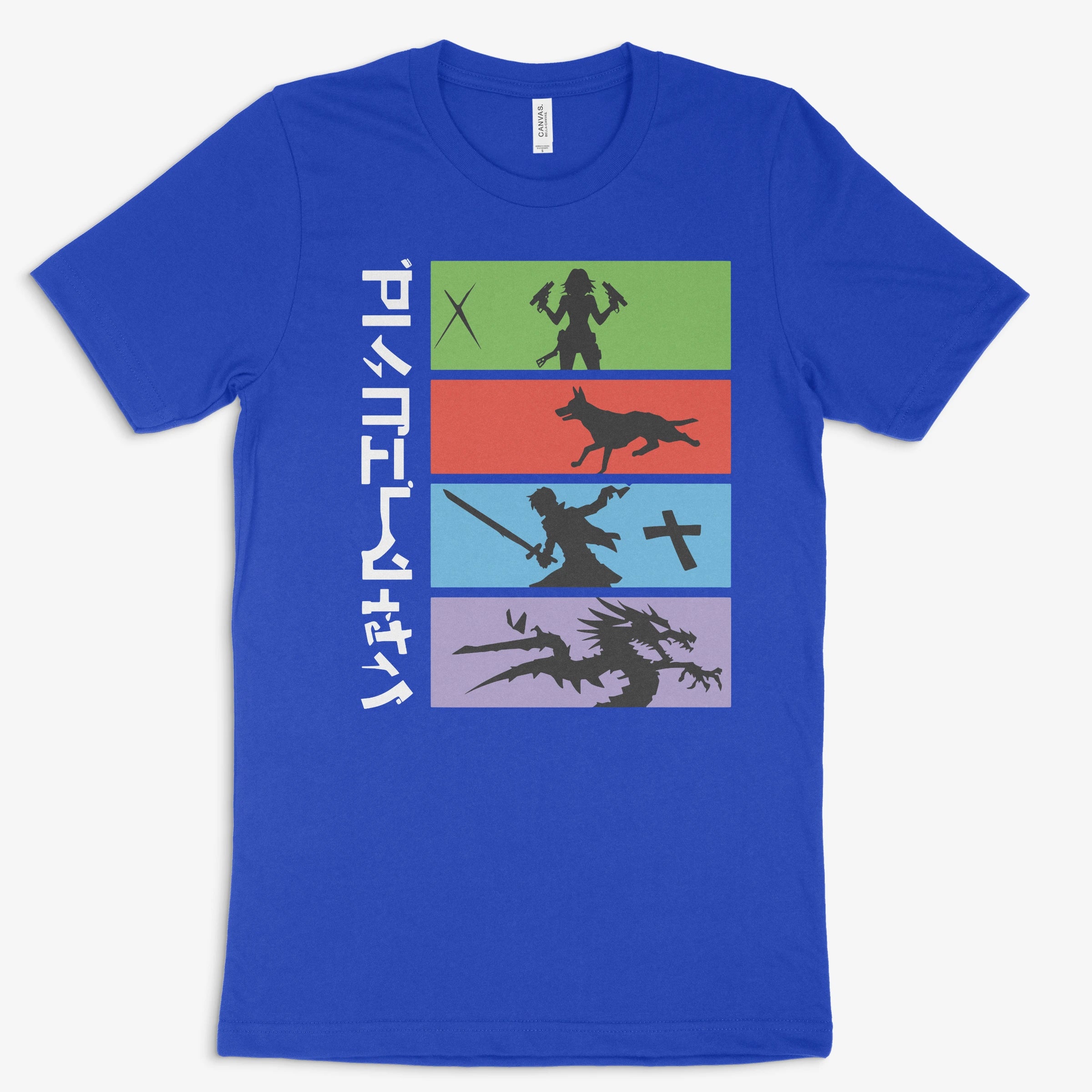 Anime Shirt - Hunter blau – Gaming Shirt mit Anime Shirt - Hunter Print