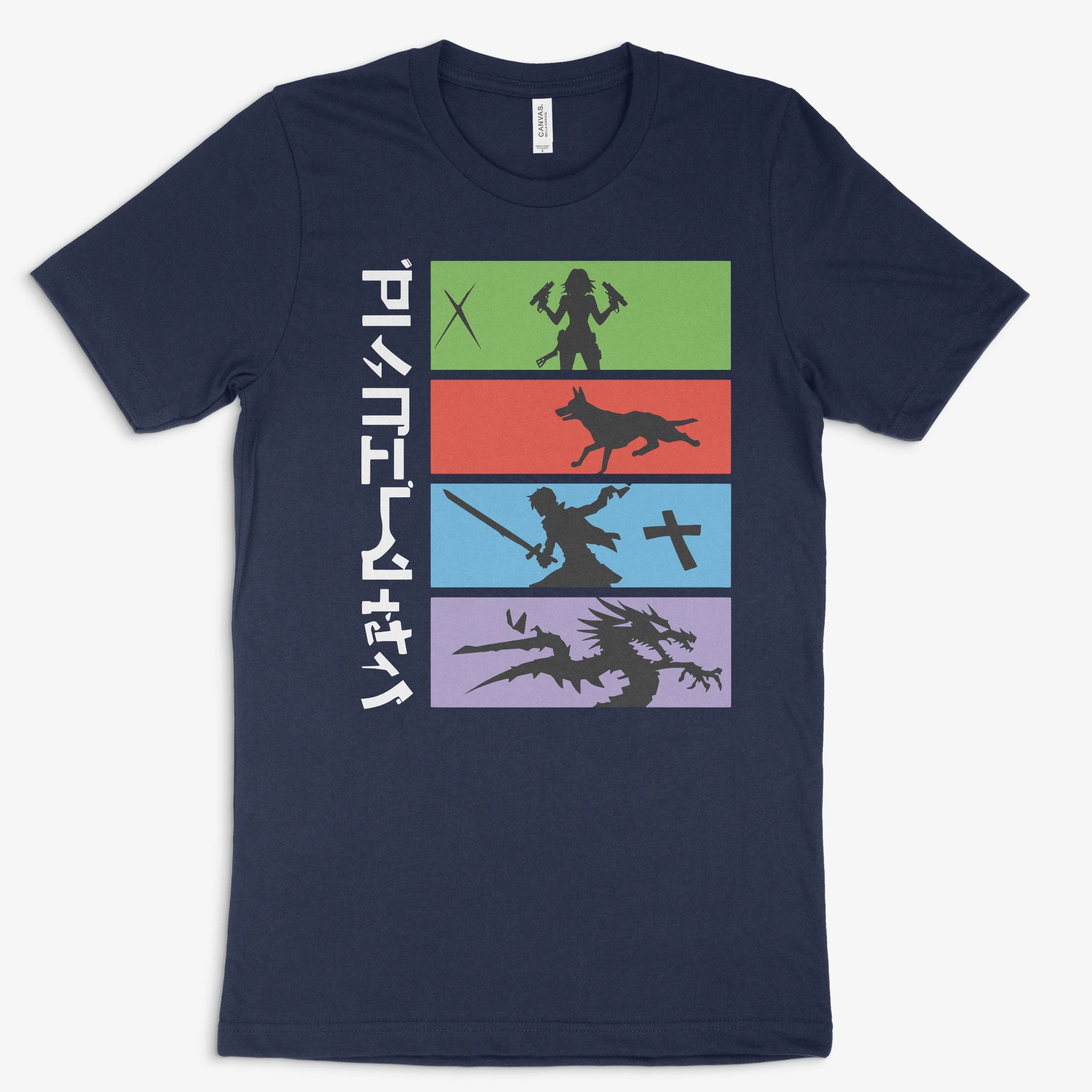 Anime Shirt - Hunter marine – Gaming Shirt mit Anime Shirt - Hunter Print