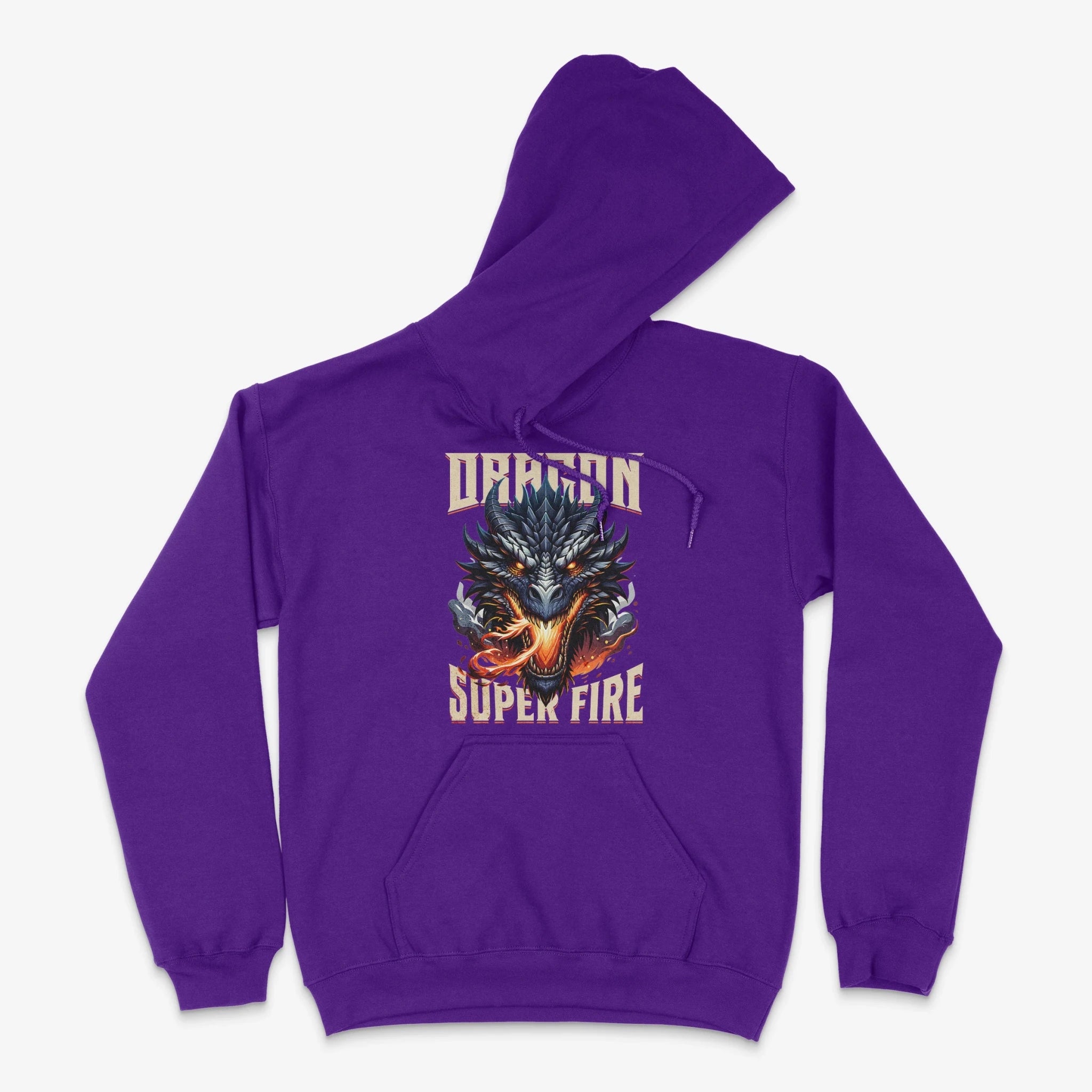 Drachen Hoodie - Dragon Super Fire Hoodie in Farbe lila  