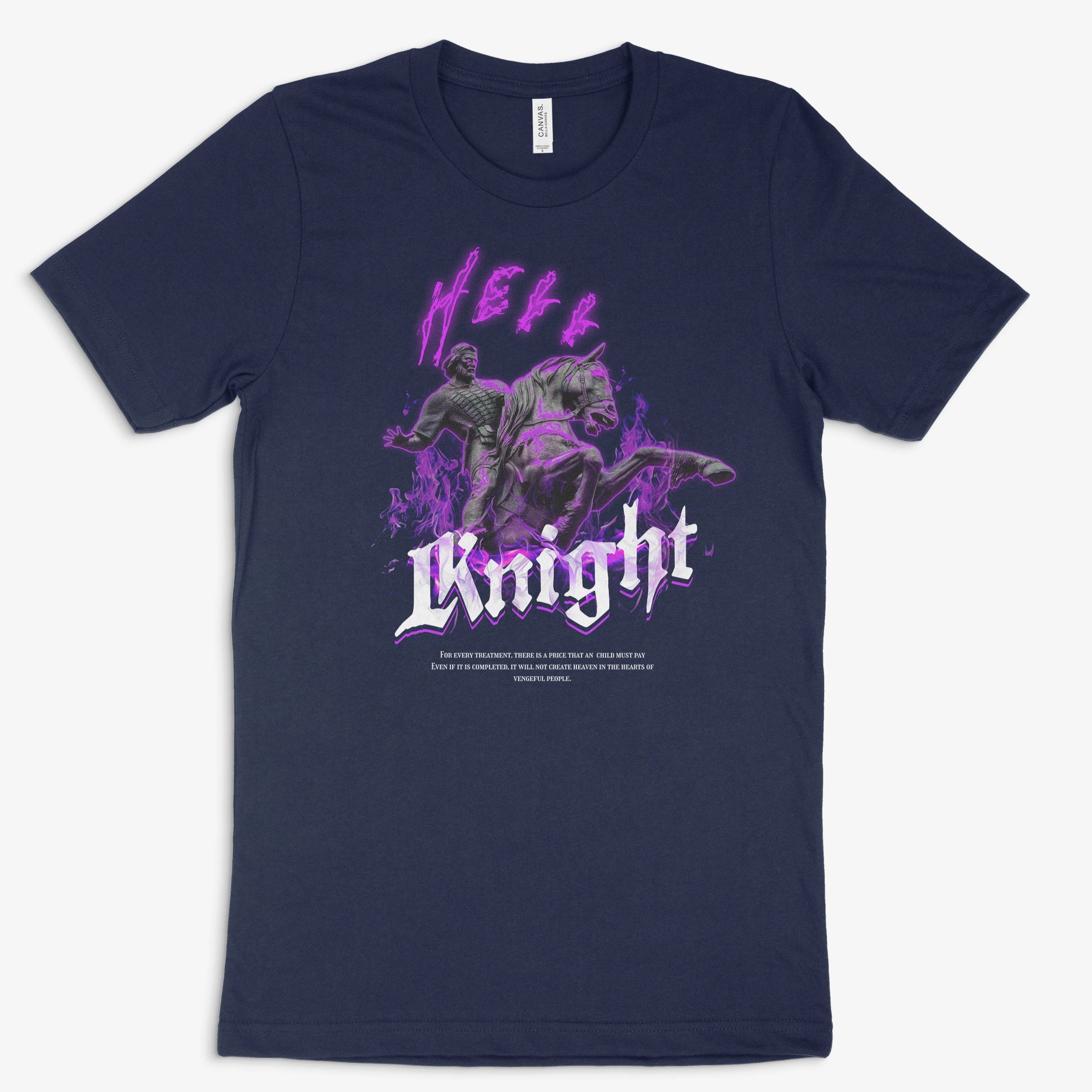 Fantasy Gamer Shirt - Hell Knight in Farbe marine 
