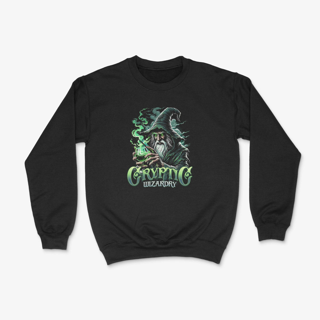 Fantasy Pullover - Cryptic Wizardry Pullover in Farbe schwarz 