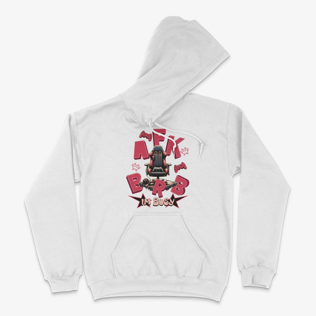 Gamer Hoodie | AFK BRB – I’m Busy Hoodie in Farbe weiss  