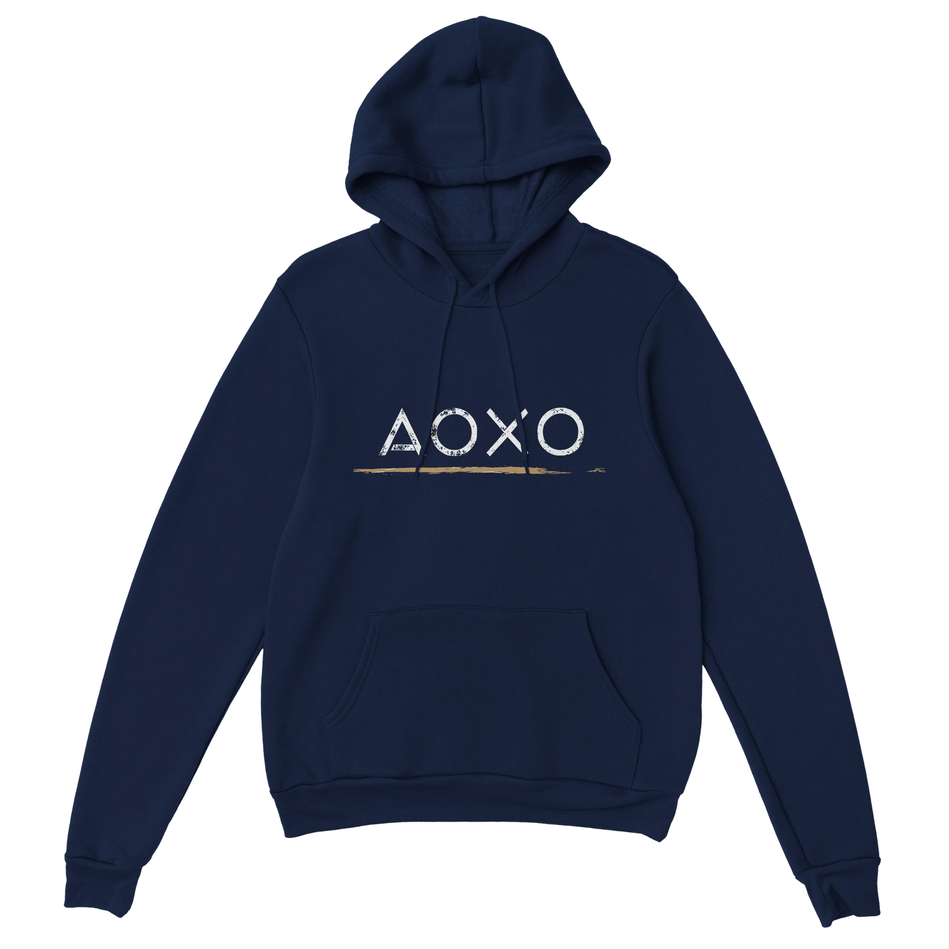 Gamer Hoodie - AOXO marine – Gaming Hoodie Flatlay mit AOXO Print