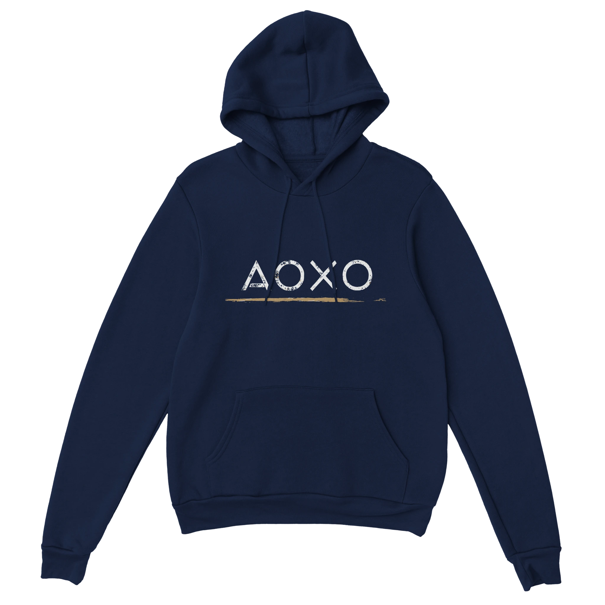 Gamer Hoodie - AOXO marine – Gaming Hoodie Flatlay mit AOXO Print