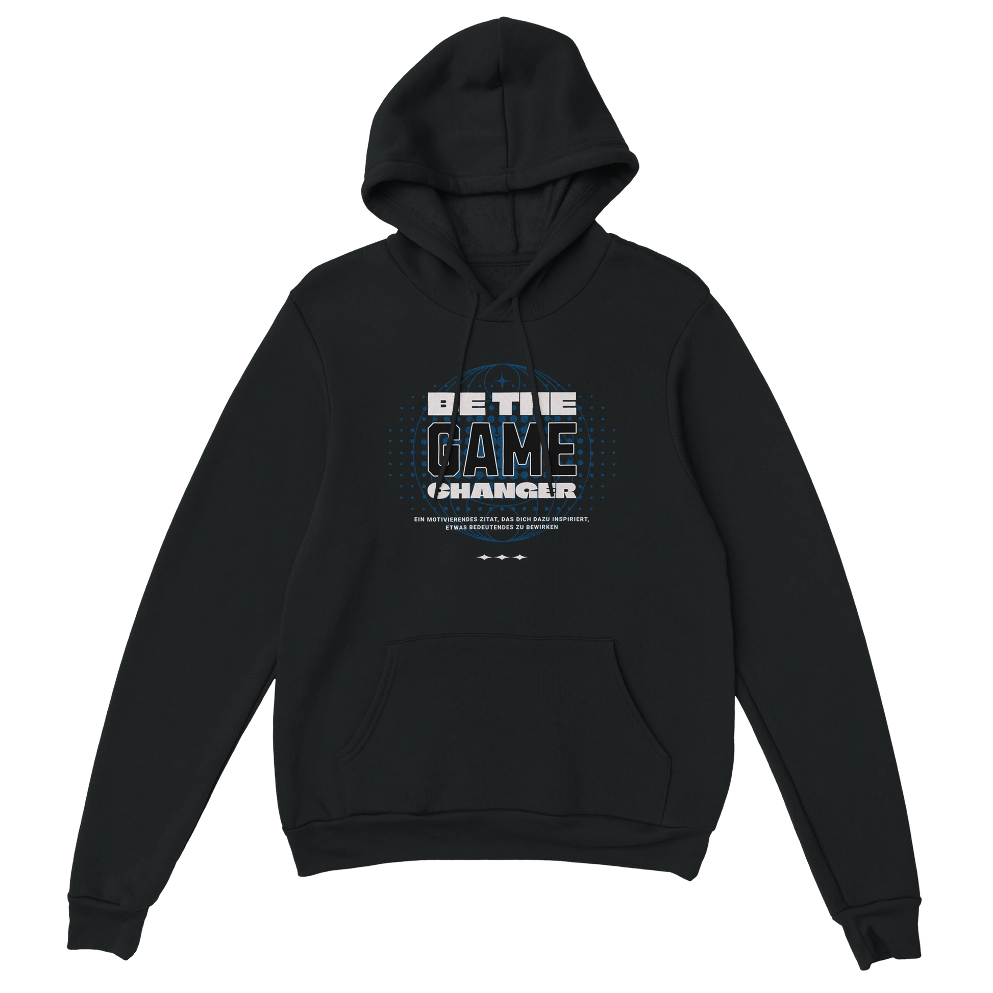 Gamer Hoodie - Be The Game Changer schwarz – Gaming Hoodie Flatlay mit Be The Game Changer Print