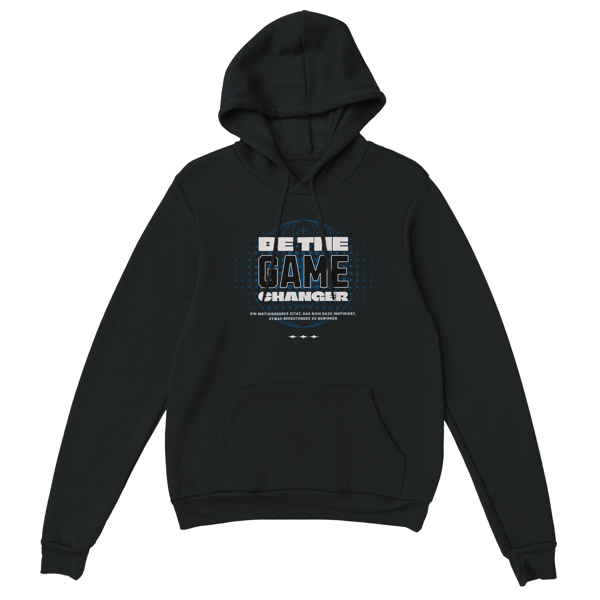 Gamer Hoodie - Be The Game Changer schwarz – Gaming Hoodie Flatlay mit Be The Game Changer Print