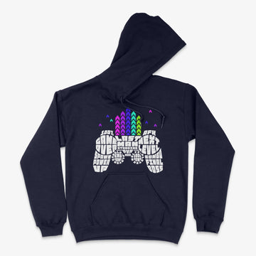 Gamer Hoodie - Controller Hoodie in Farbe marine  