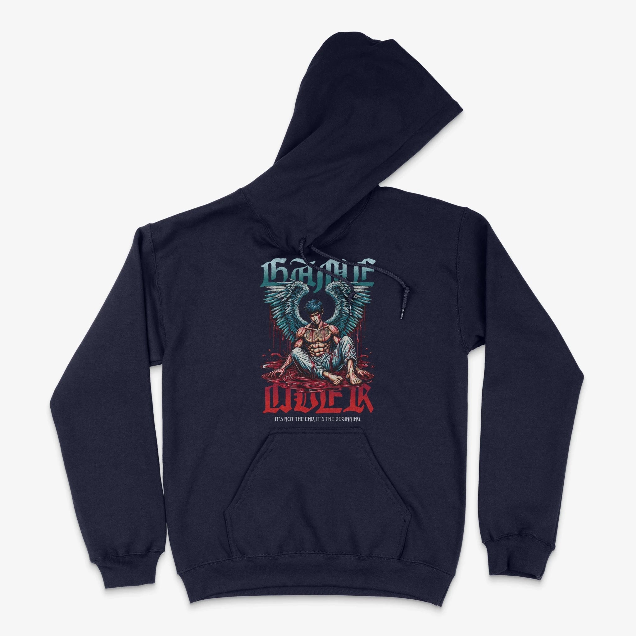 Gamer Hoodie - Game Over Angel Hoodie in Farbe marine  