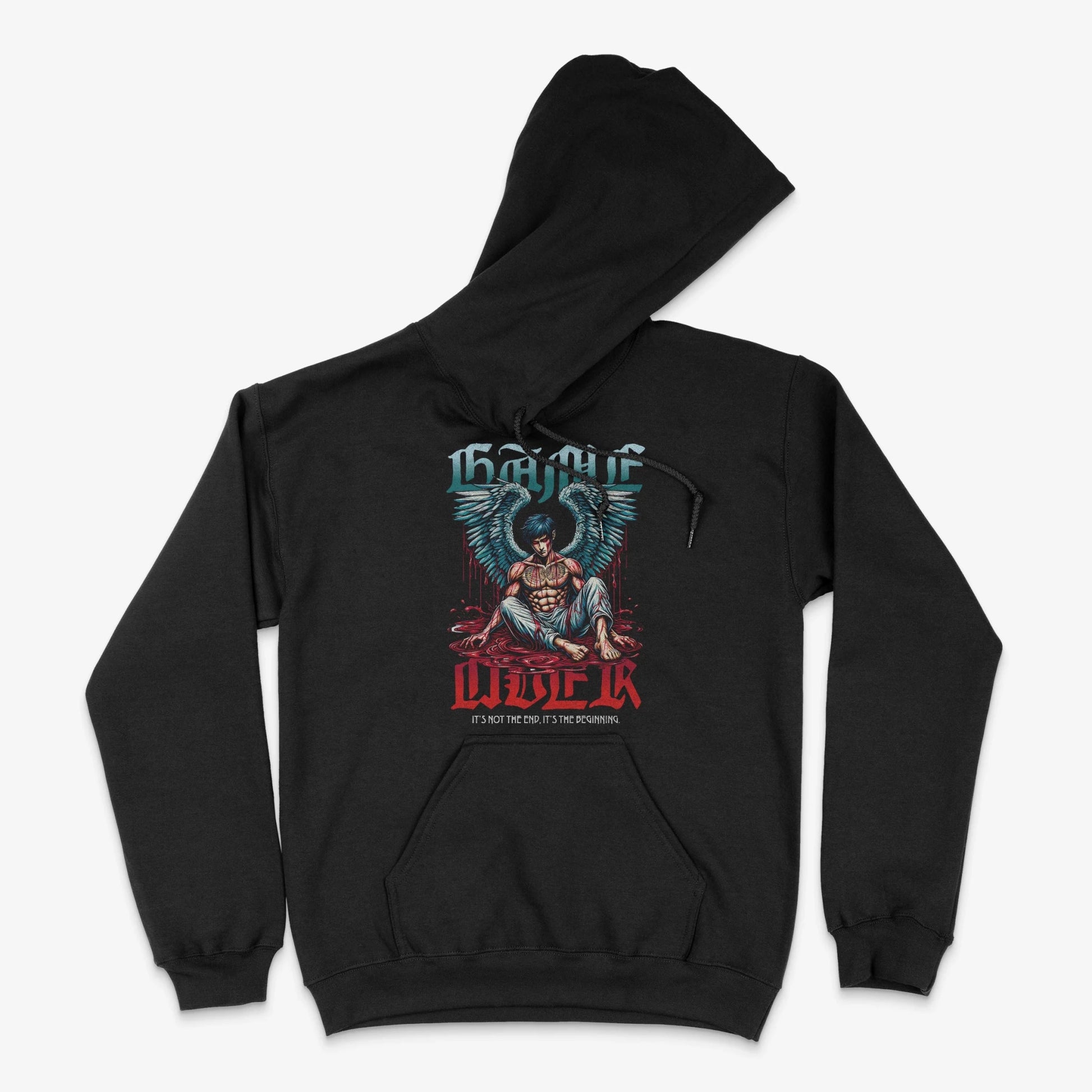 Gamer Hoodie - Game Over Angel Hoodie in Farbe schwarz  