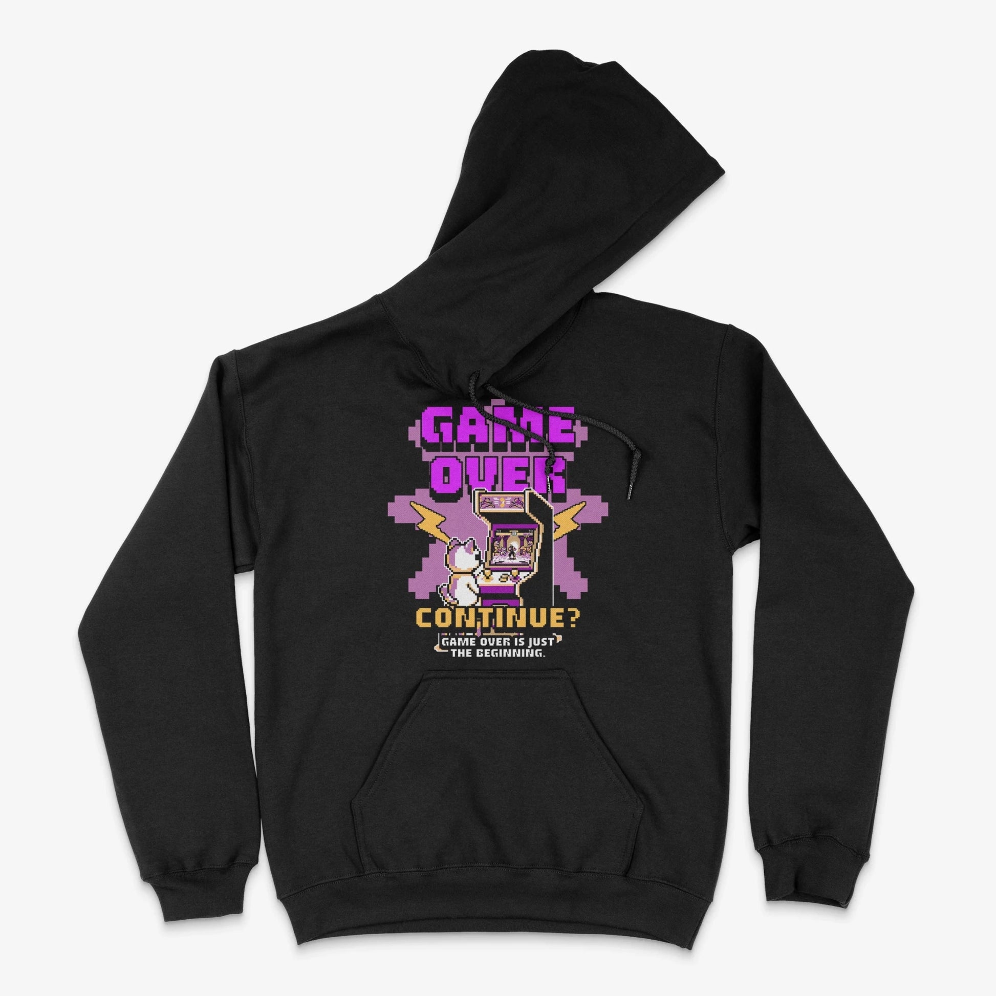 Gamer Hoodie - Game Over Continue? Hoodie in Farbe schwarz  