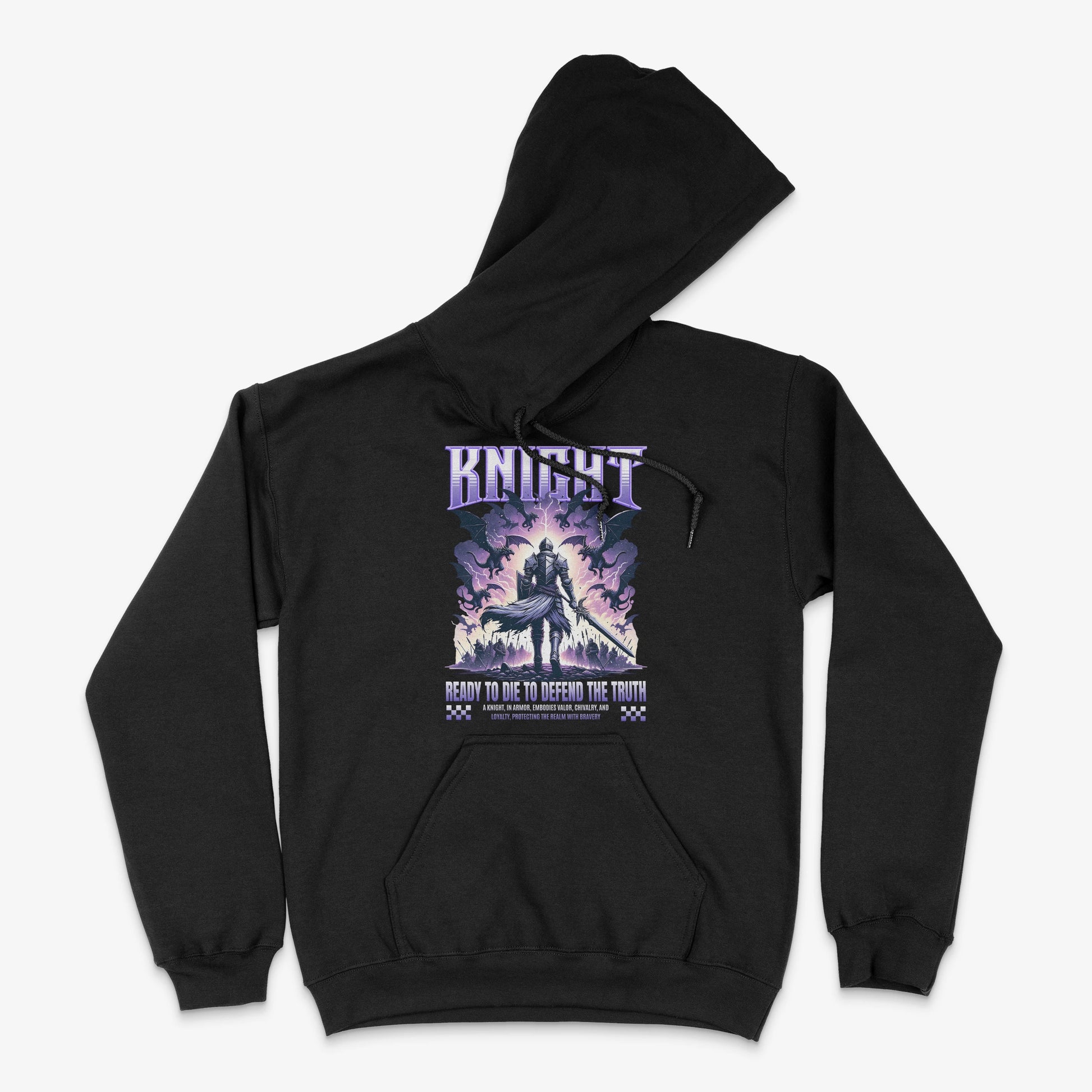 Gamer Hoodie - Knight Hoodie in Farbe schwarz  