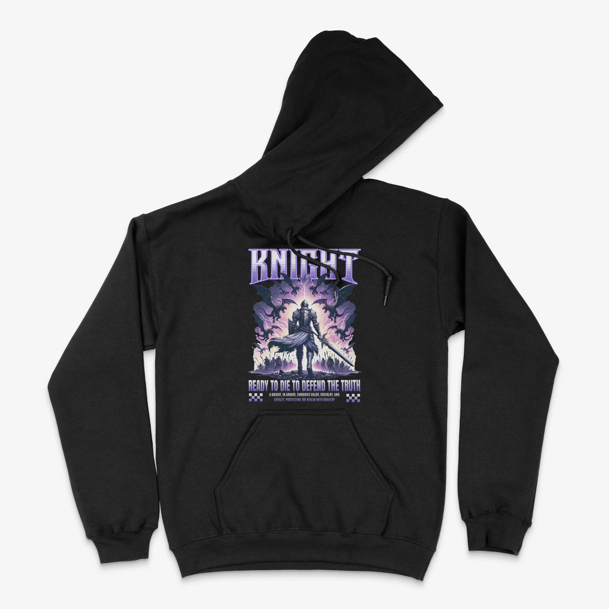 Gamer Hoodie - Knight Hoodie in Farbe schwarz  
