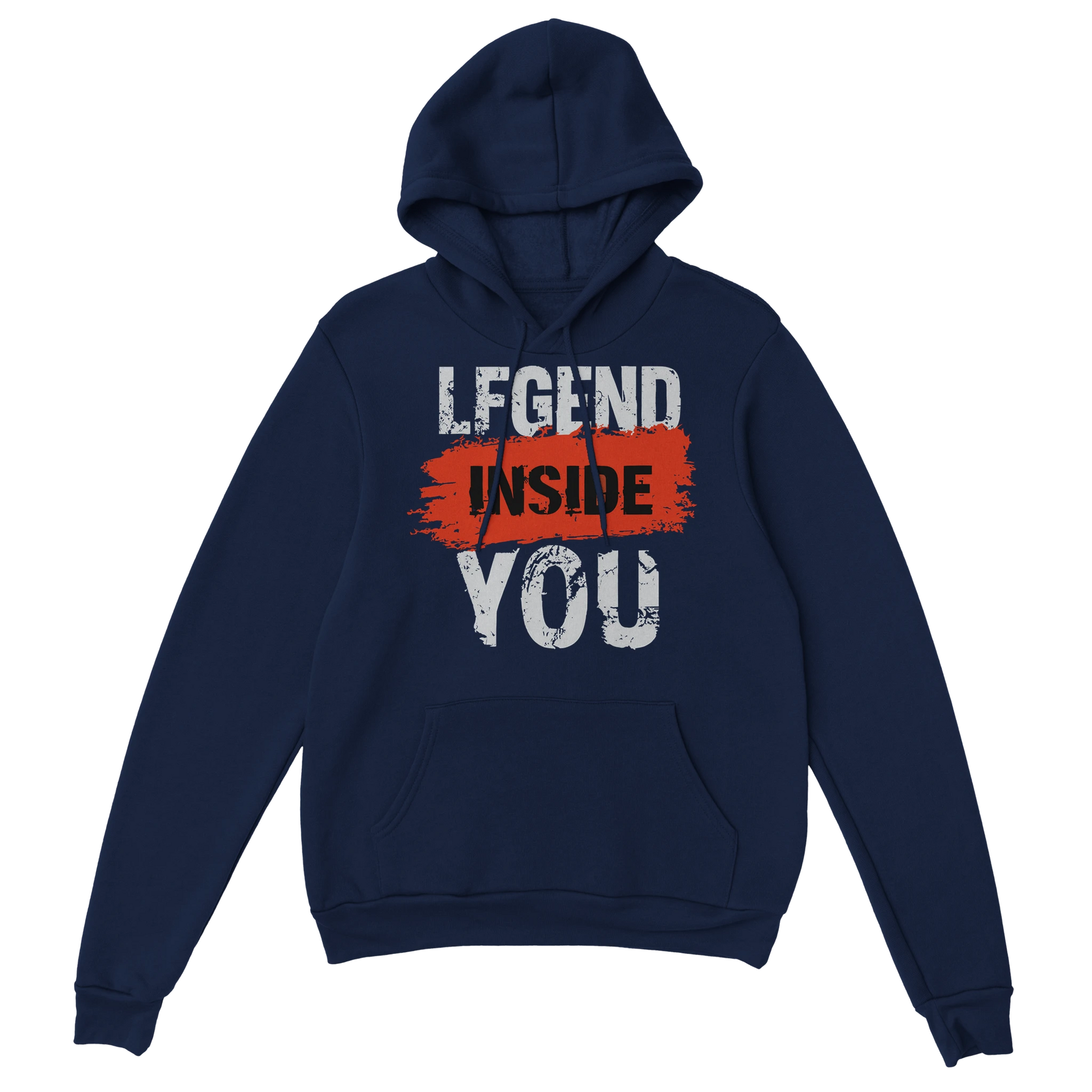 Gamer Hoodie - Legend Inside You marine – Gaming Hoodie Flatlay mit Legend Inside You Print