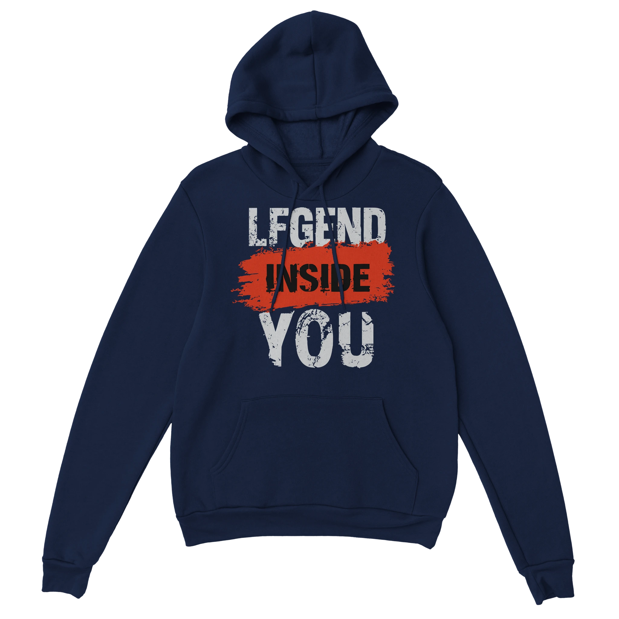 Gamer Hoodie - Legend Inside You marine – Gaming Hoodie Flatlay mit Legend Inside You Print