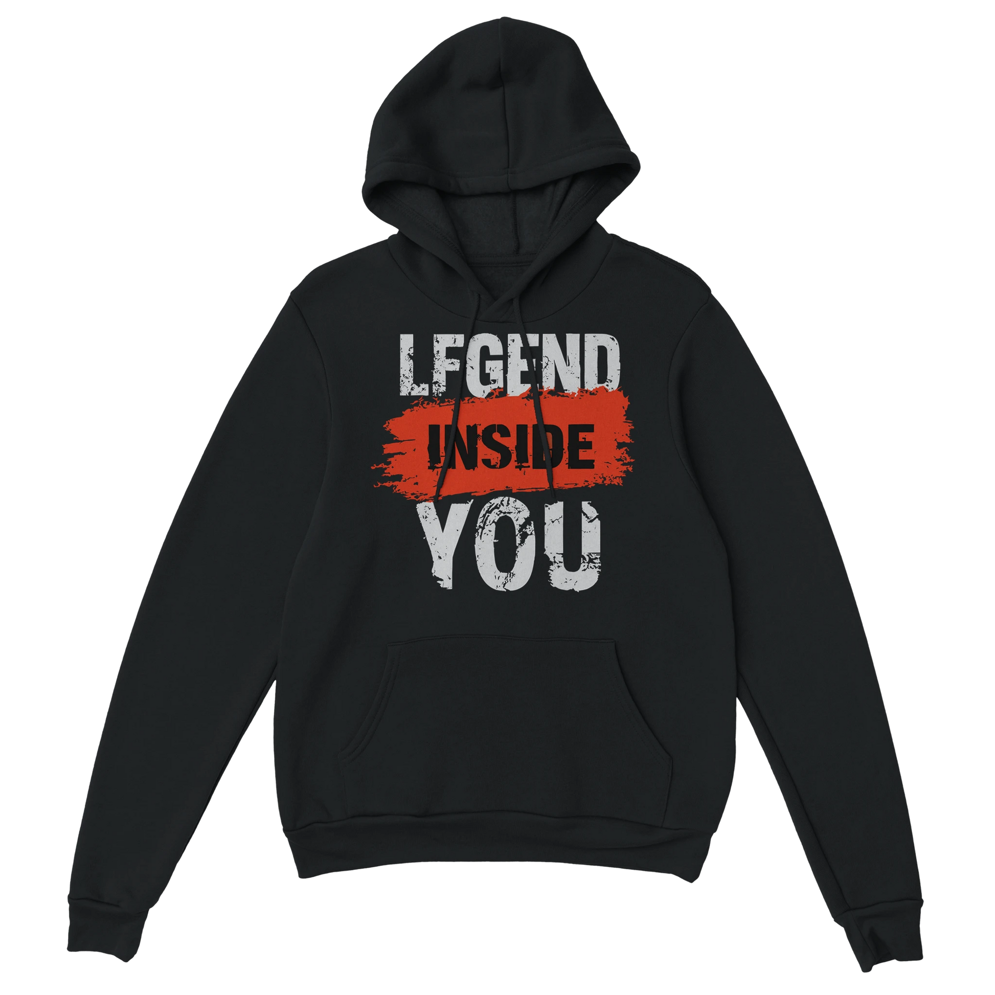 Gamer Hoodie - Legend Inside You schwarz – Gaming Hoodie Flatlay mit Legend Inside You Print