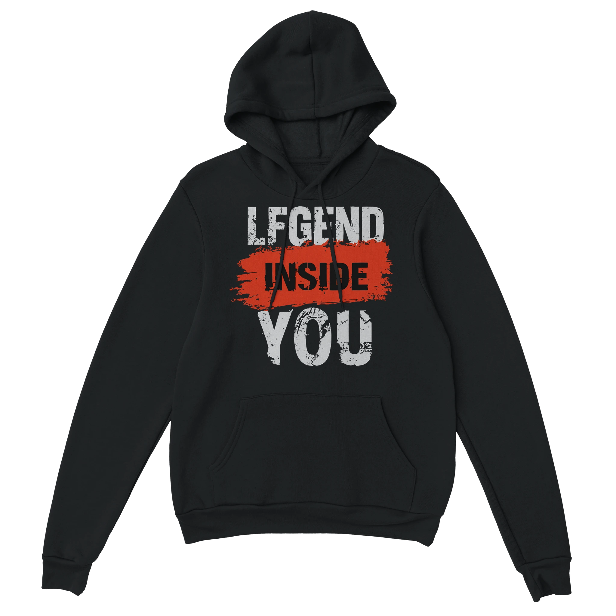Gamer Hoodie - Legend Inside You schwarz – Gaming Hoodie Flatlay mit Legend Inside You Print