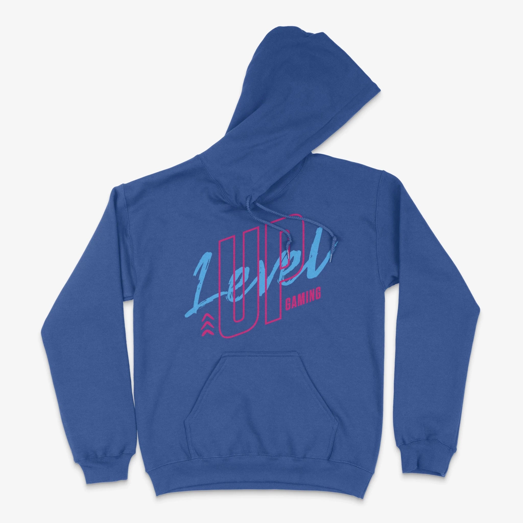 Gamer Hoodie - Level Up Gaming Hoodie in Farbe blau  