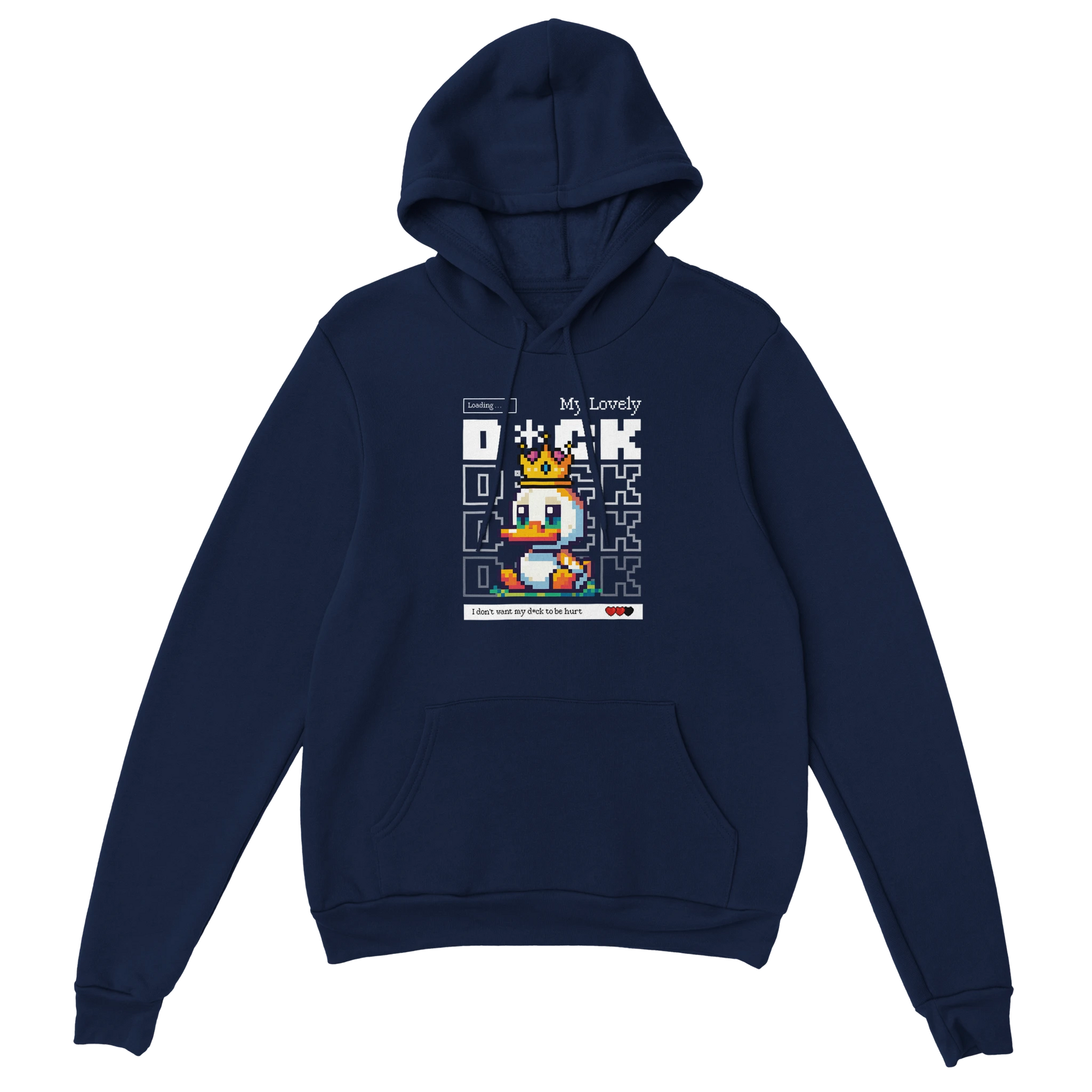 Gamer Hoodie - My Lovely Duck marine – Gaming Hoodie Flatlay mit My Lovely Duck Print
