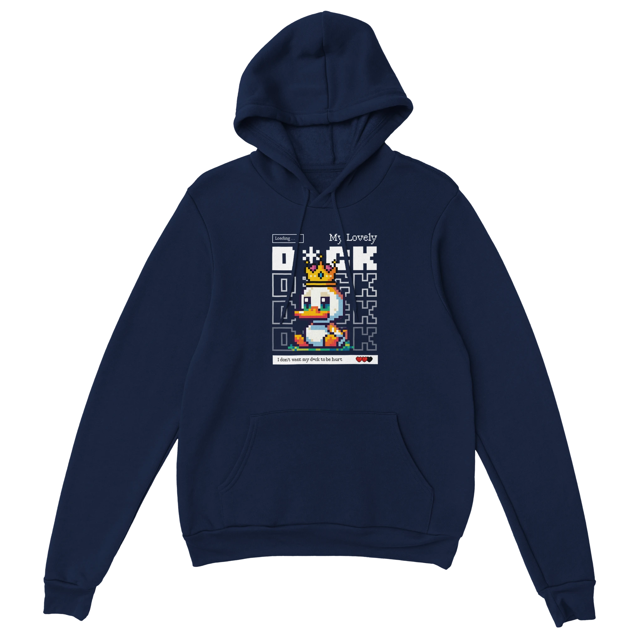Gamer Hoodie - My Lovely Duck marine – Gaming Hoodie Flatlay mit My Lovely Duck Print