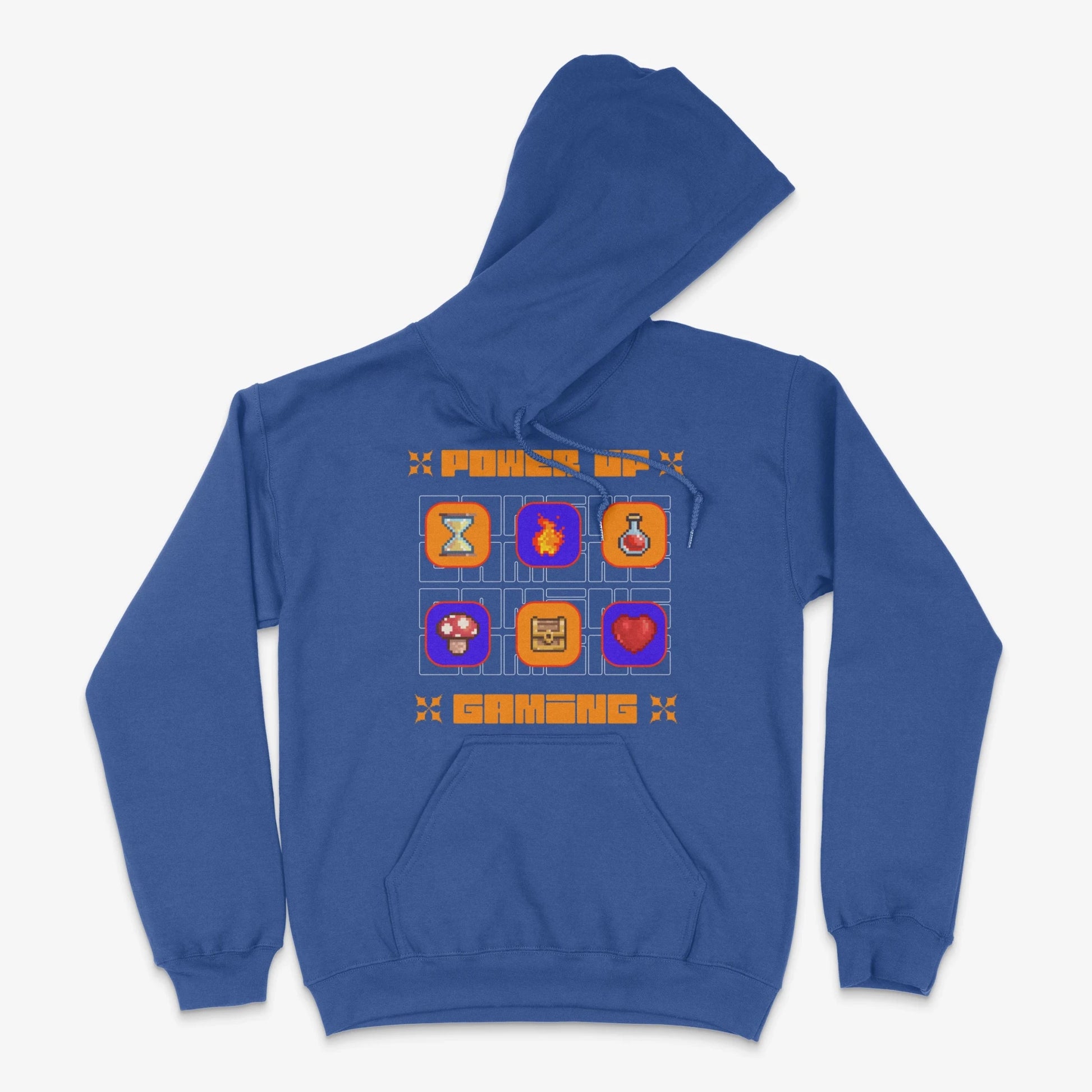 Gamer Hoodie - Power Up Gaming Hoodie in Farbe blau  