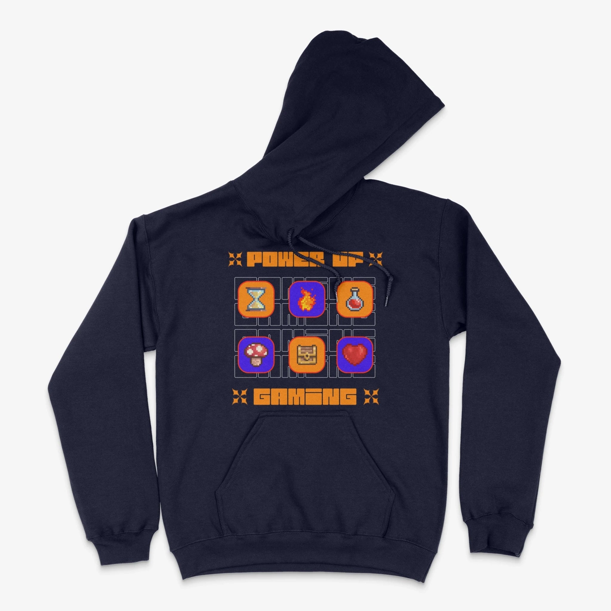 Gamer Hoodie - Power Up Gaming Hoodie in Farbe marine  