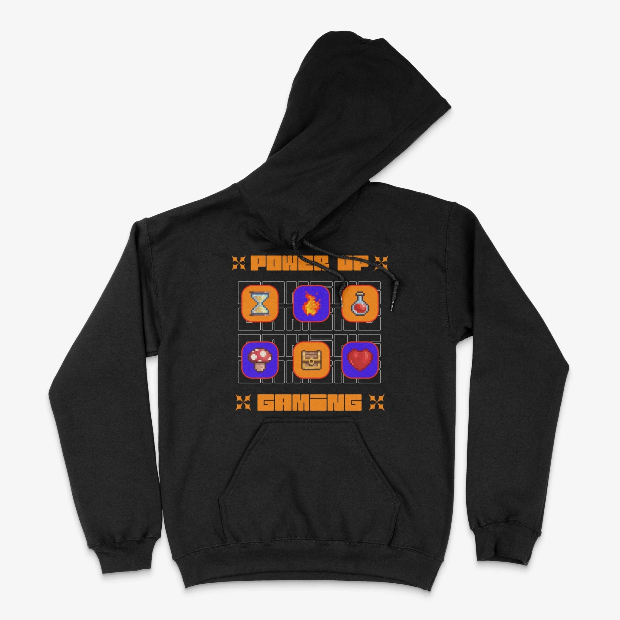 Gamer Hoodie - Power Up Gaming Hoodie in Farbe schwarz  