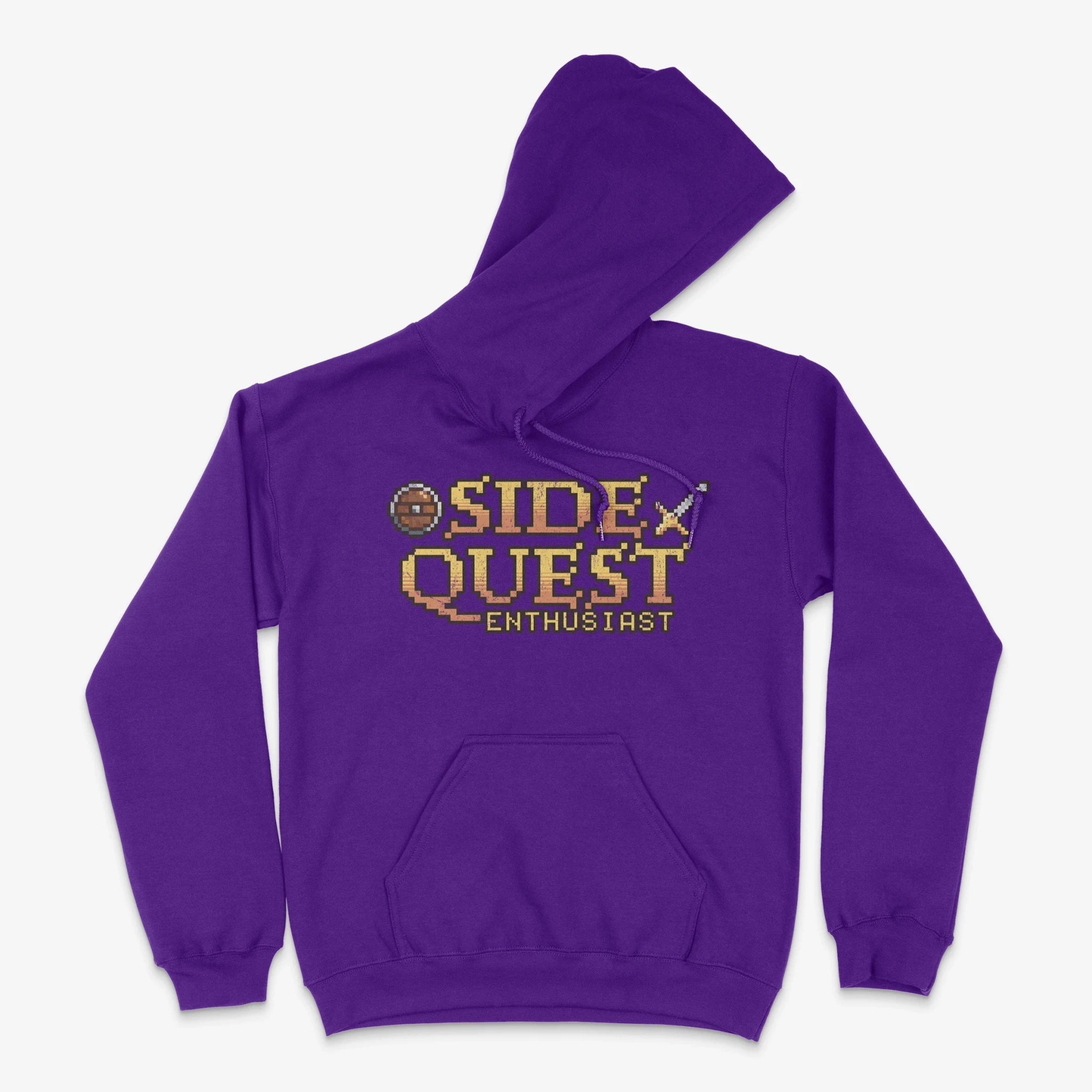 Gamer Hoodie - Side Quest Enthusiast Hoodie in Farbe lila  