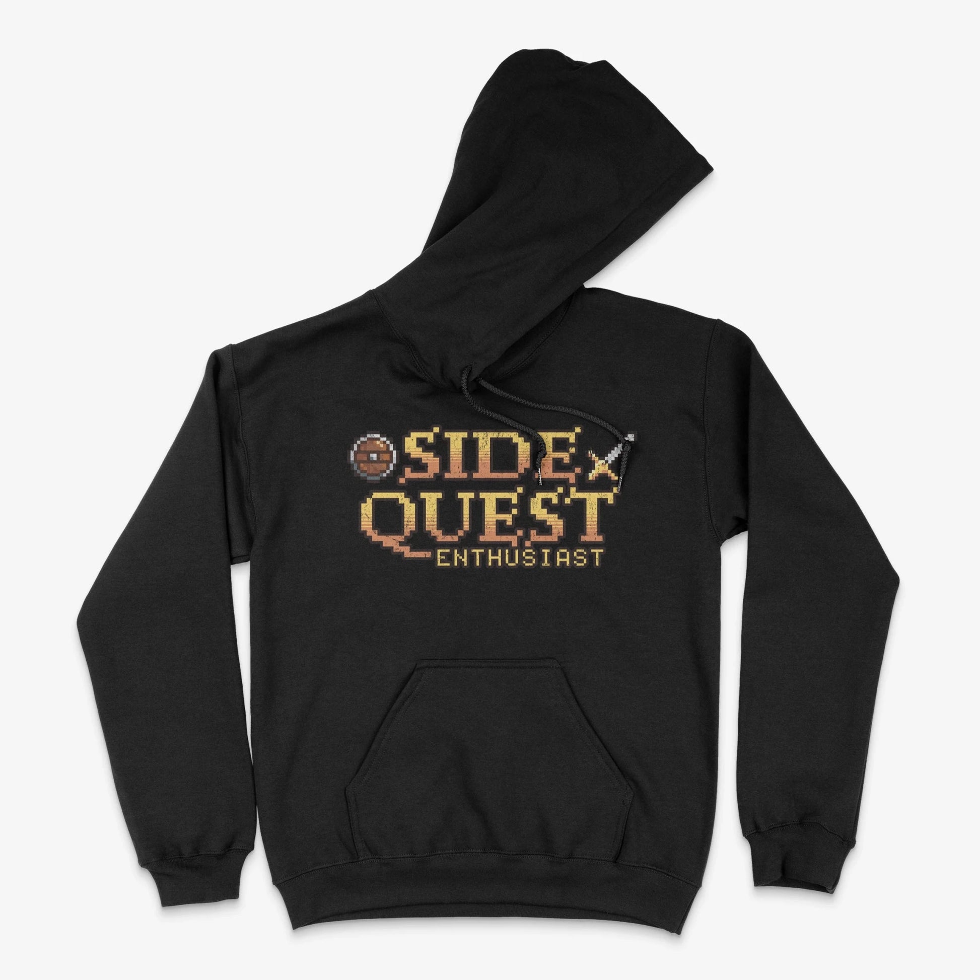 Gamer Hoodie - Side Quest Enthusiast Hoodie in Farbe schwarz  