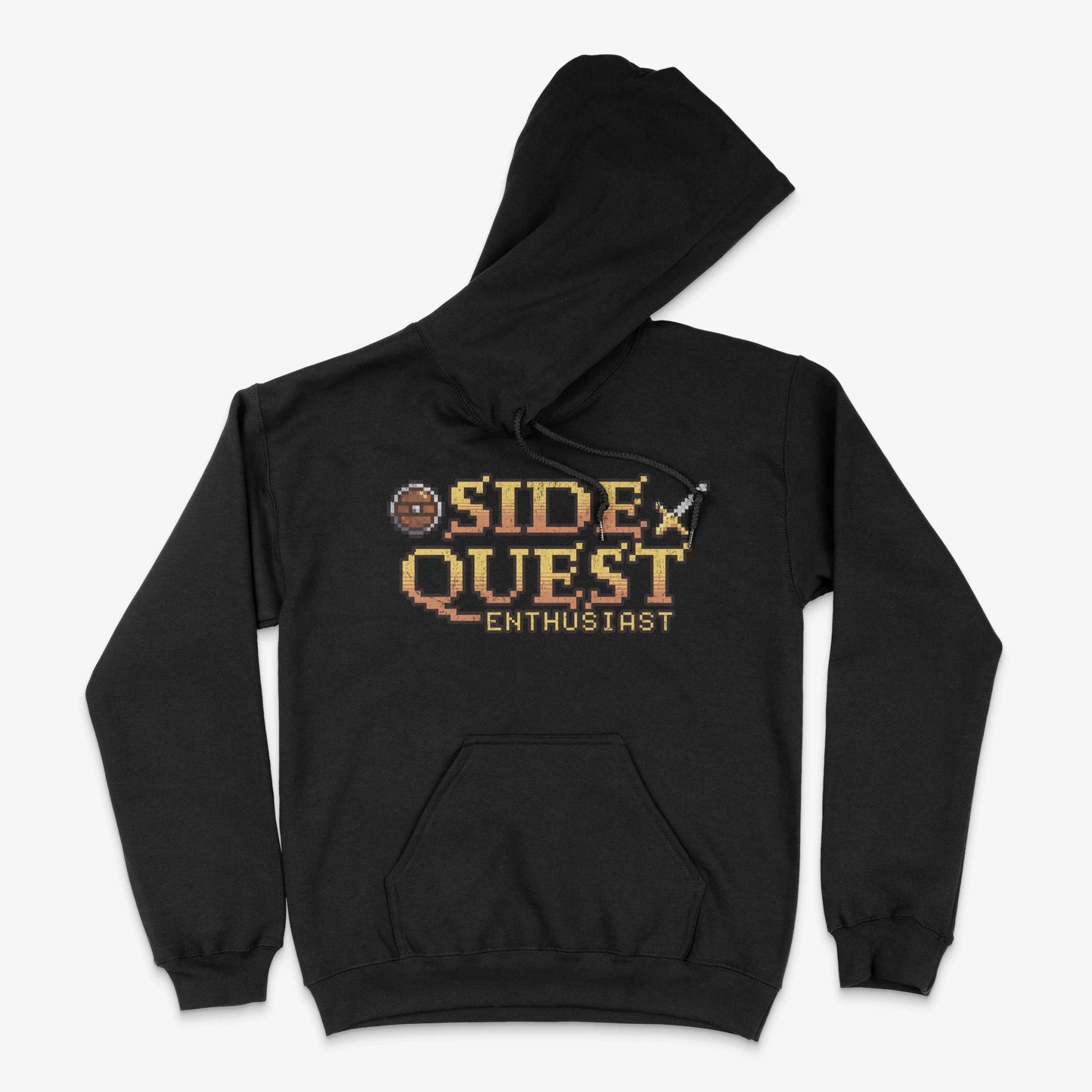Gamer Hoodie - Side Quest Enthusiast Hoodie in Farbe schwarz  