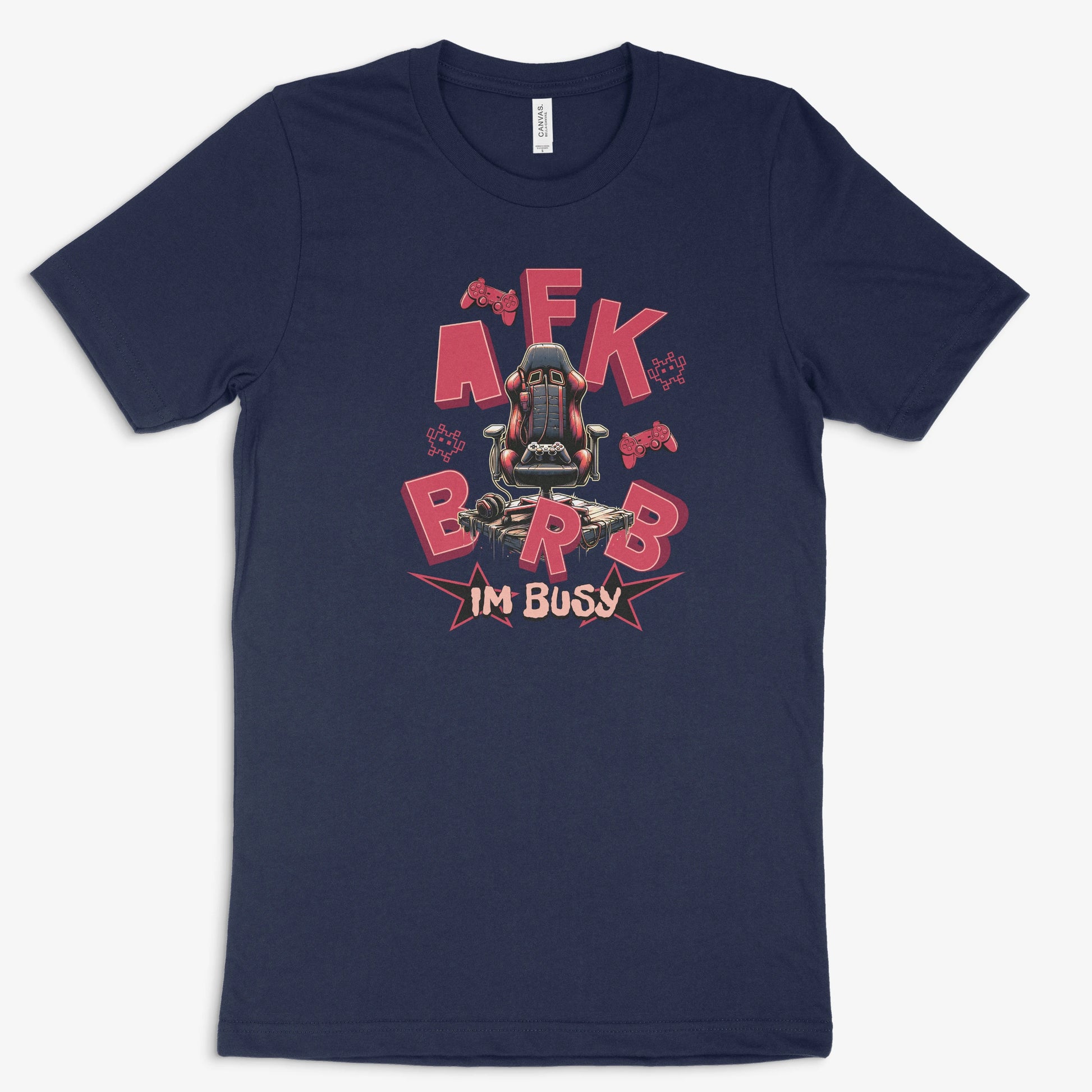 Gamer Shirt | AFK BRB – I’m Busy in Farbe marine 