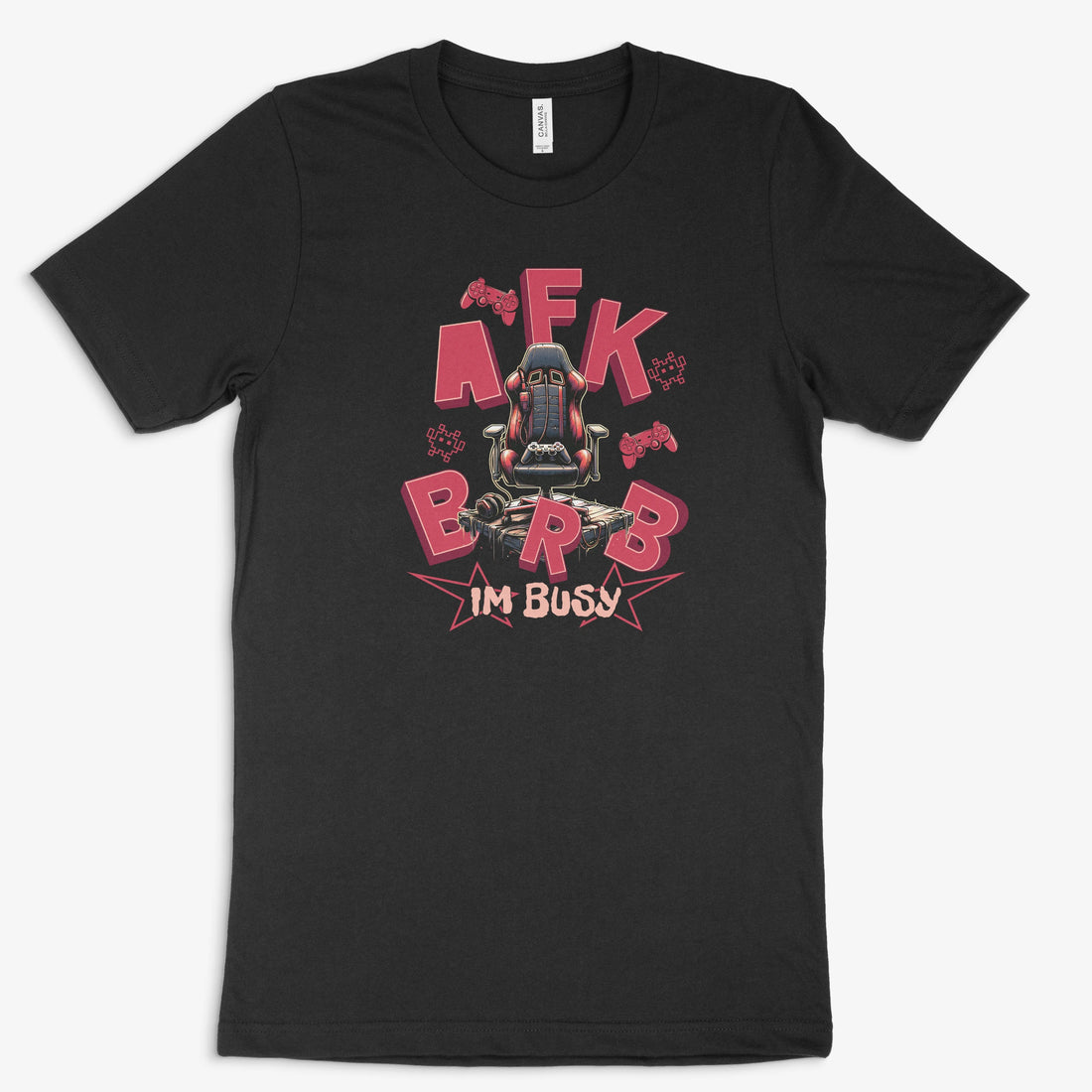 Gamer Shirt | AFK BRB – I’m Busy in Farbe schwarz 