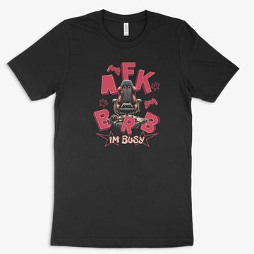 Gamer Shirt | AFK BRB – I’m Busy in Farbe schwarz 