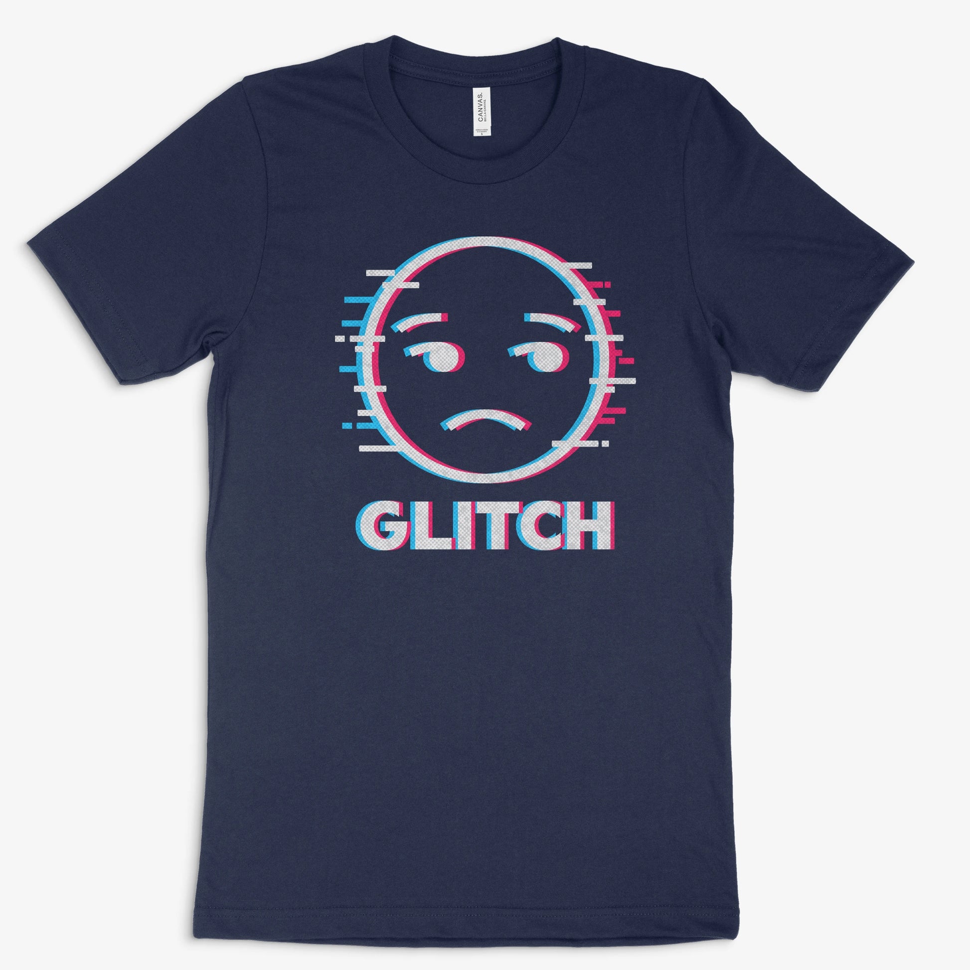 Gamer Shirt - GLITCH in Farbe marine 