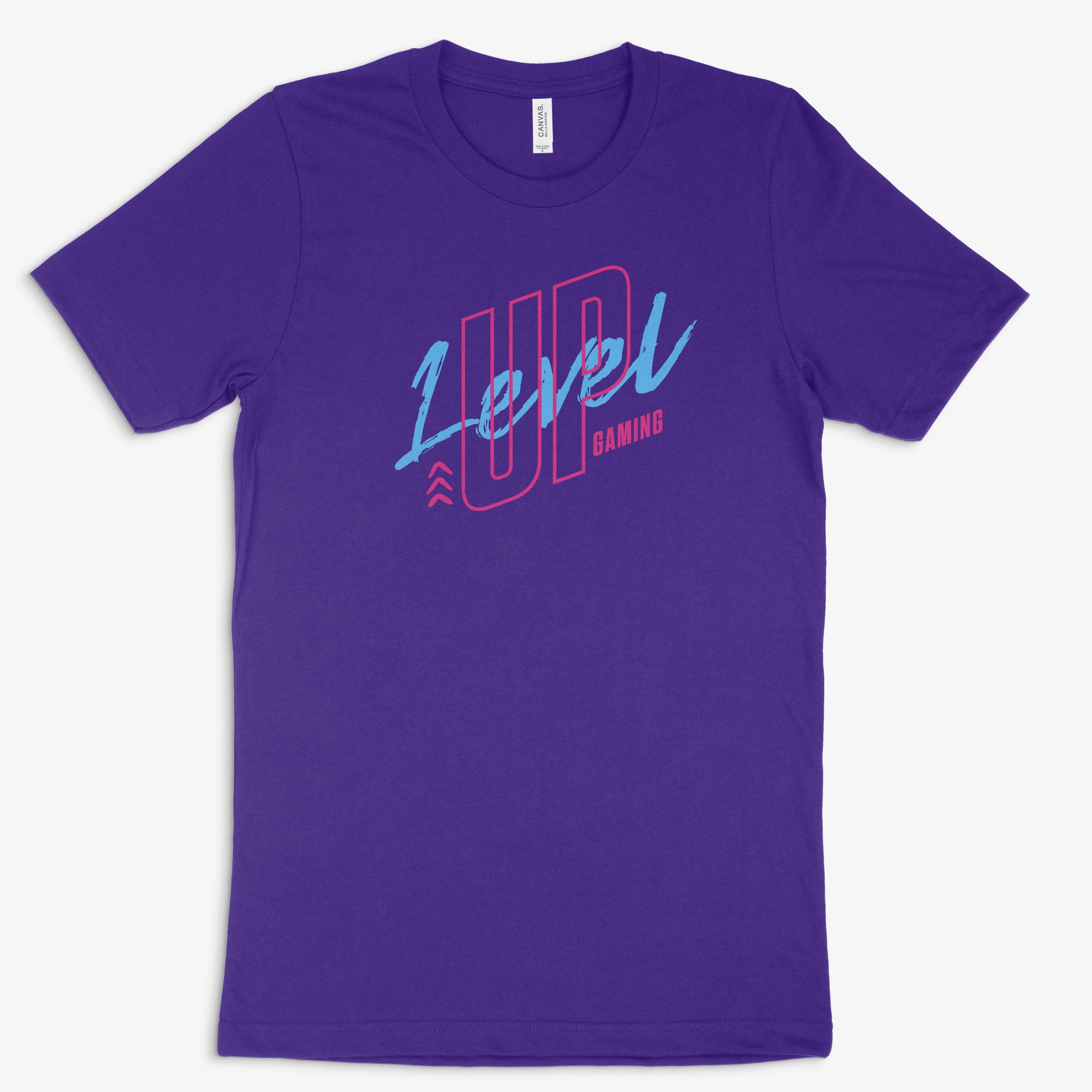 Gamer Shirt - Level Up Gaming in Farbe lila 