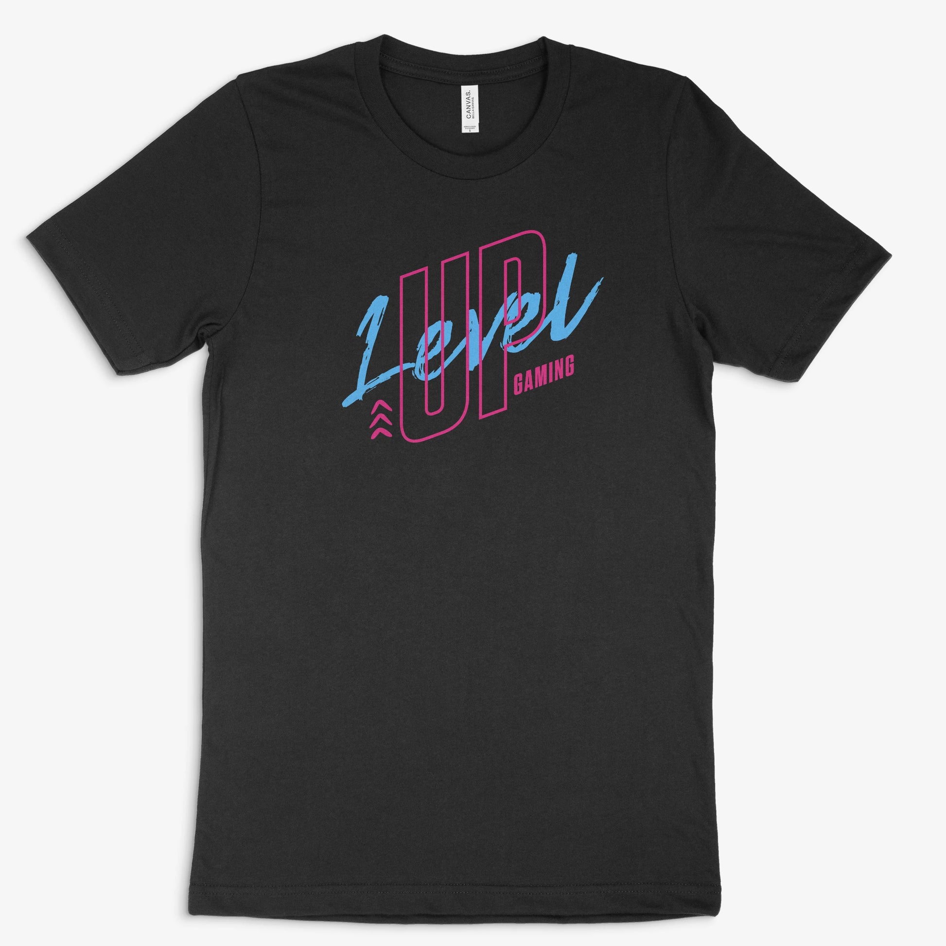 Gamer Shirt - Level Up Gaming in Farbe schwarz 