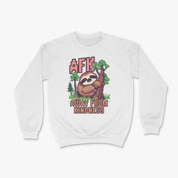 Gamer Sweater - AFK Pullover in Farbe weiss 