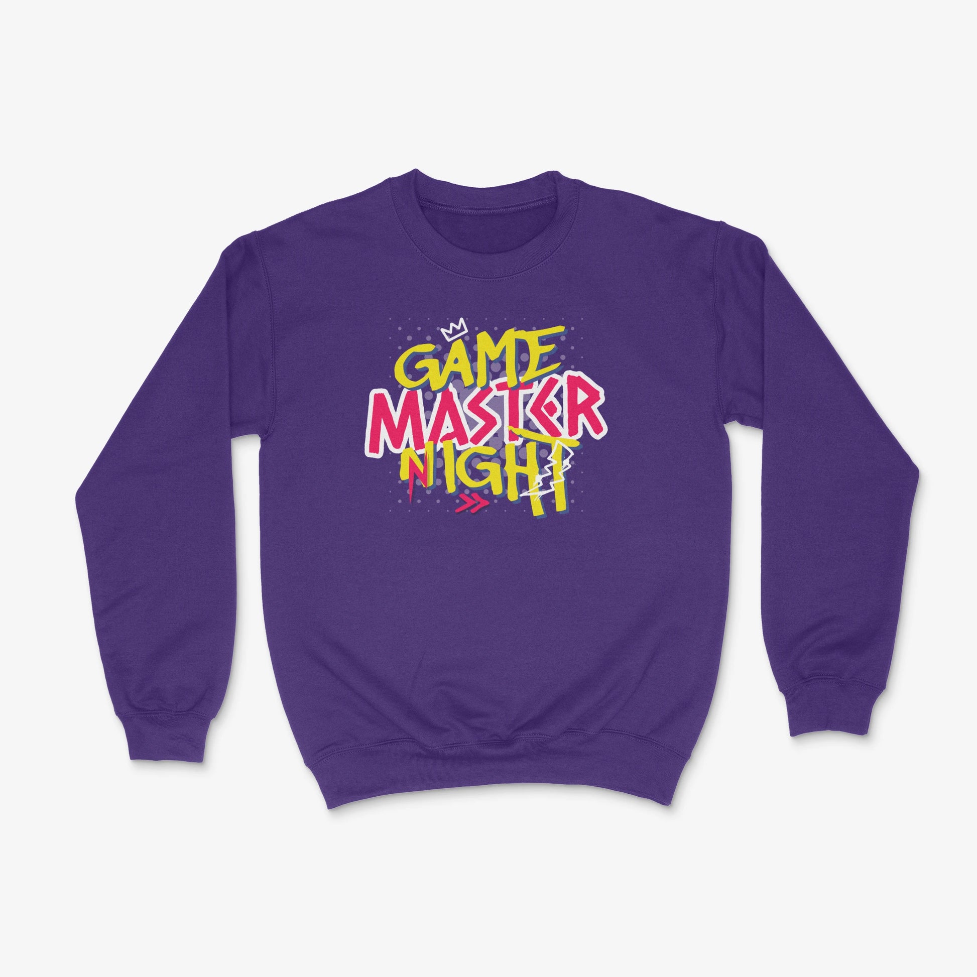 Gamer Sweater - Game Master Night Pullover in Farbe lila 
