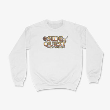 Gamer Sweater - Side Quest Enthusiast Pullover in Farbe weiss 