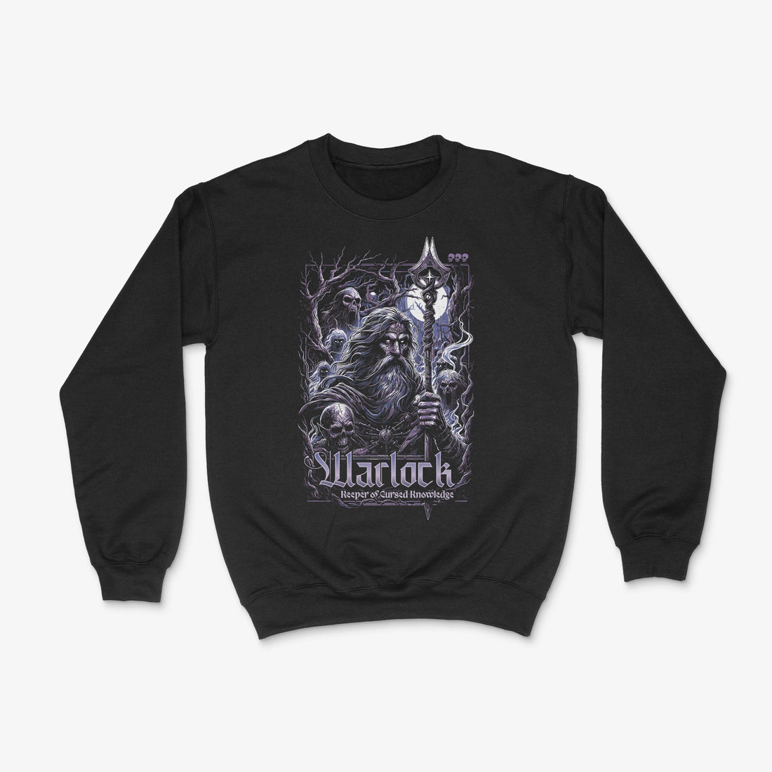 Gamer Sweater - Warlock Pullover in Farbe schwarz 