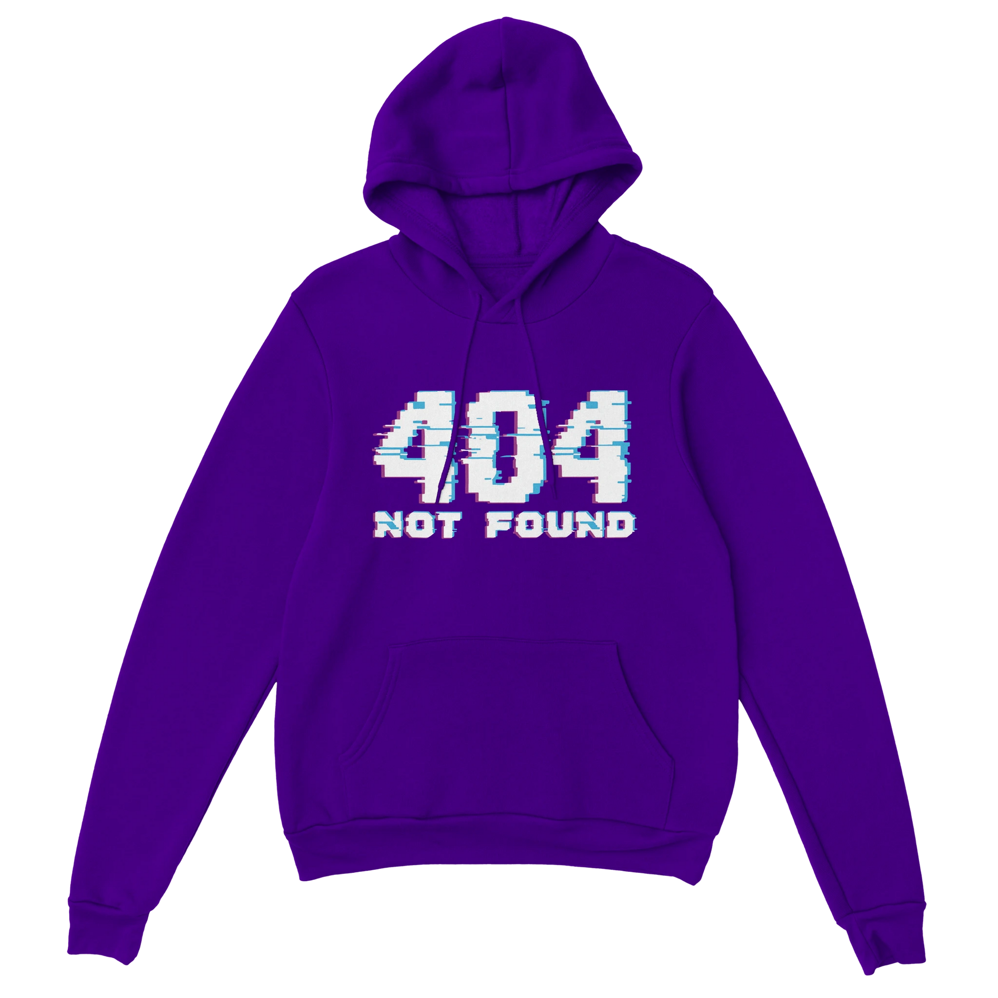 Gaming Hoodie - 404 Not Found lila – Gaming Hoodie Flatlay mit Gaming  404 Not Found Print