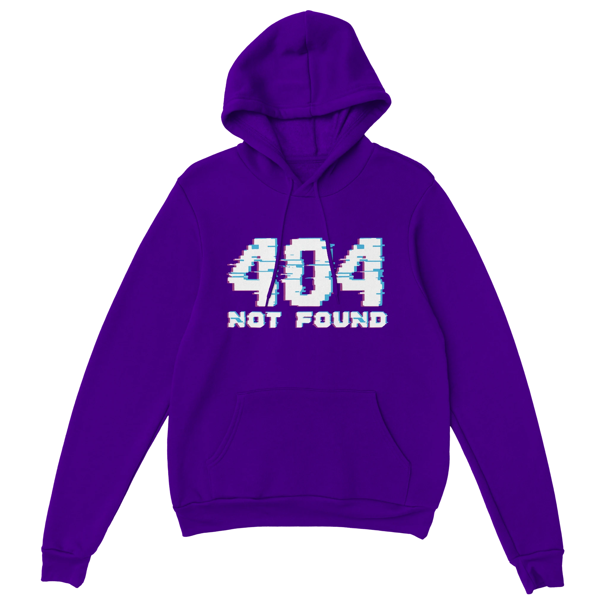 Gaming Hoodie - 404 Not Found lila – Gaming Hoodie Flatlay mit Gaming  404 Not Found Print
