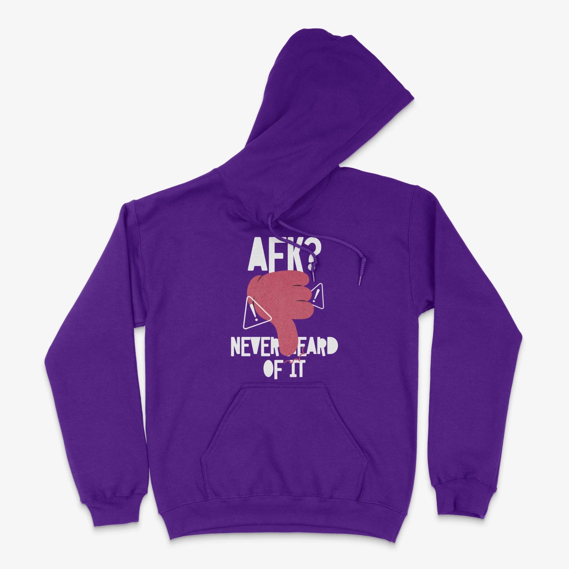 Gaming Hoodie - AFK? Never Heard Of It Hoodie in Farbe lila  