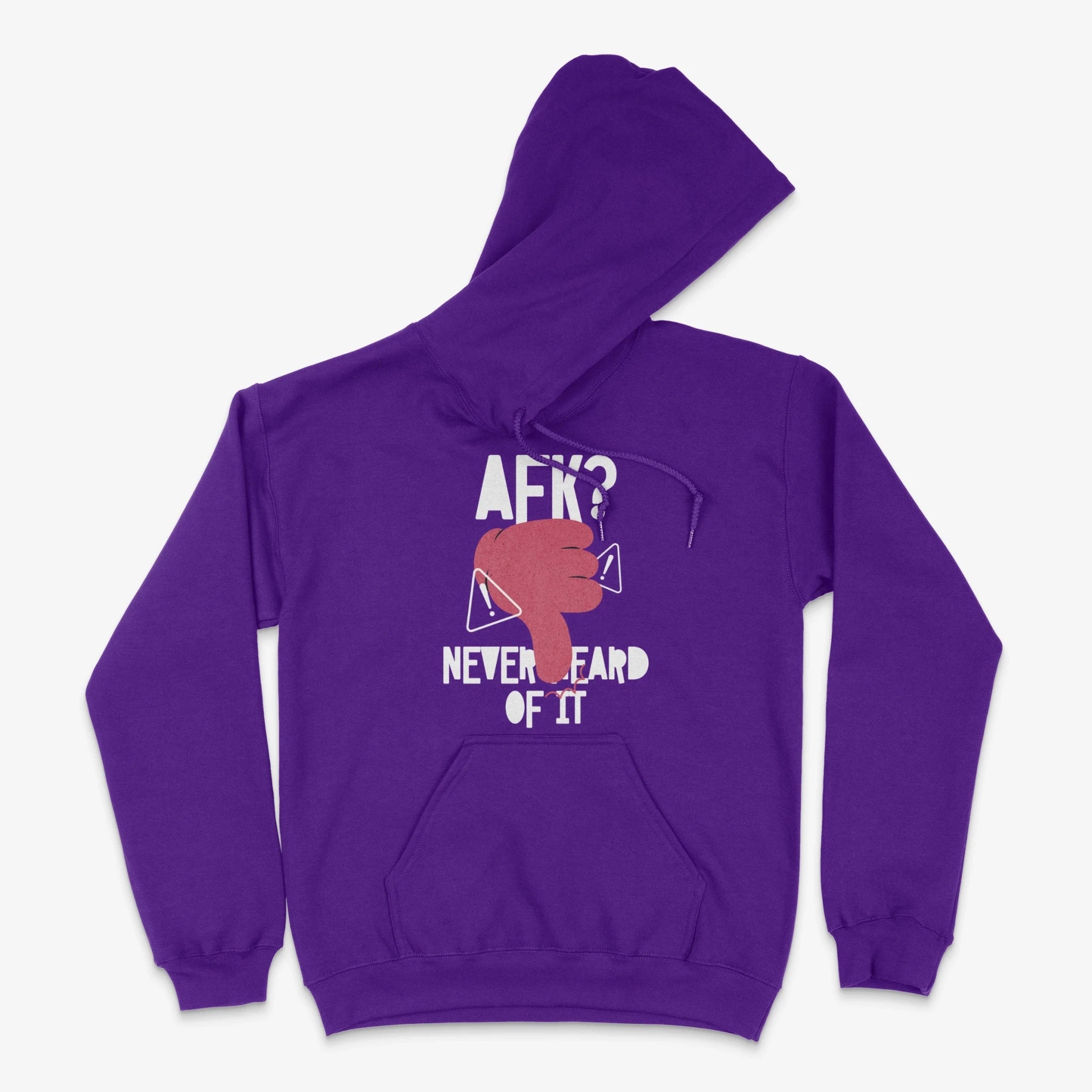 Gaming Hoodie - AFK? Never Heard Of It Hoodie in Farbe lila  