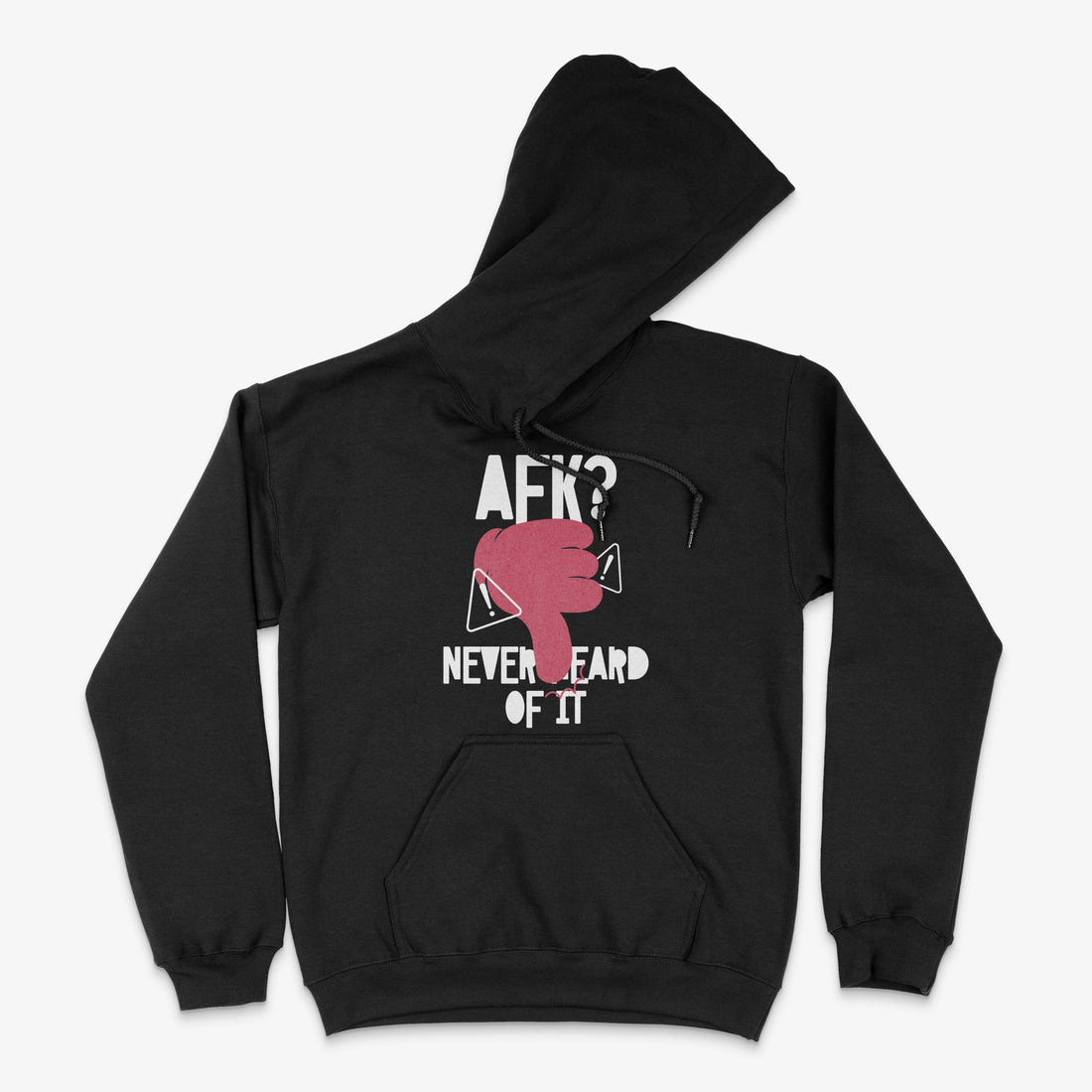 Gaming Hoodie - AFK? Never Heard Of It Hoodie in Farbe schwarz  