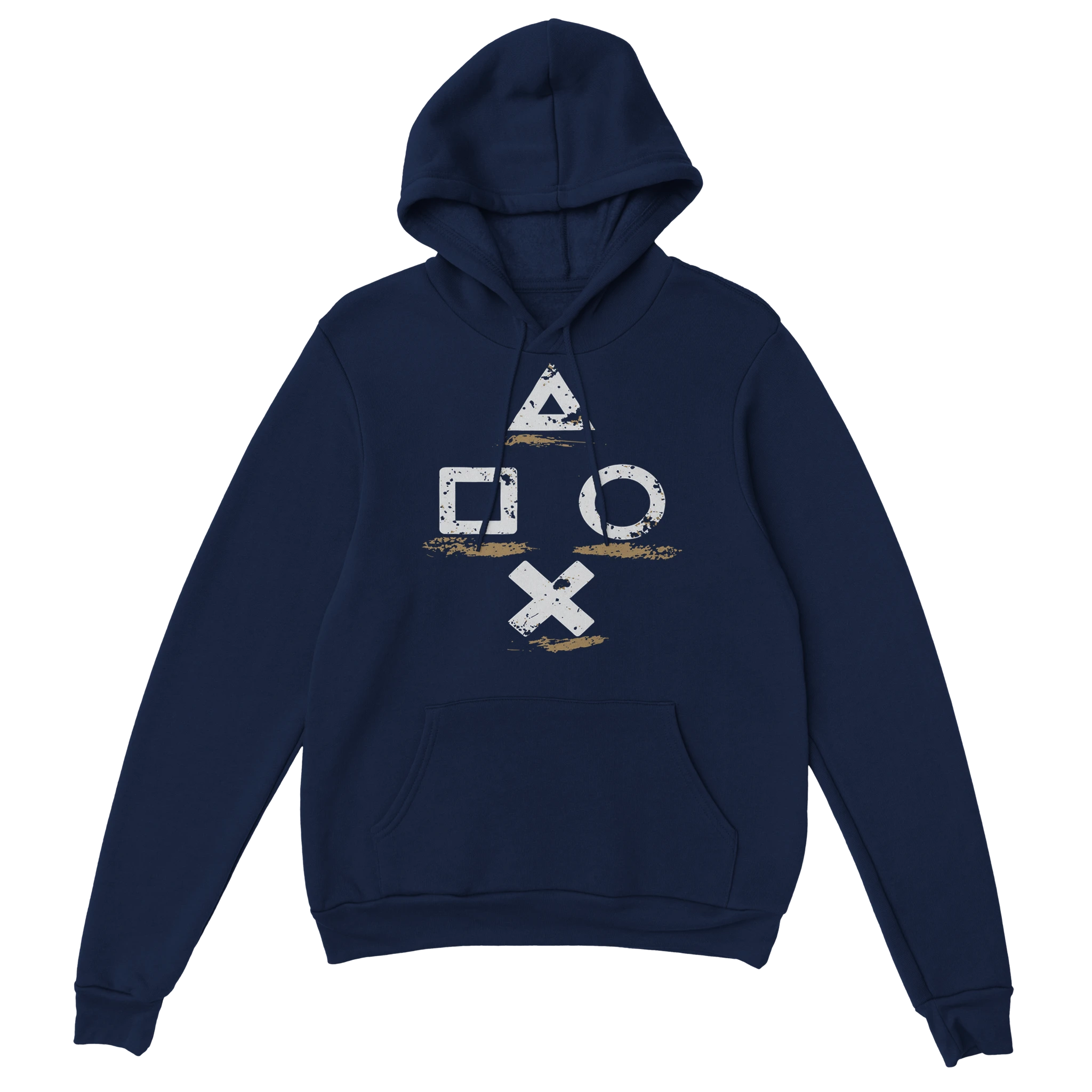 Gaming Hoodie - Controller Icons marine – Gaming Hoodie Flatlay mit Gaming  Controller Icons Print